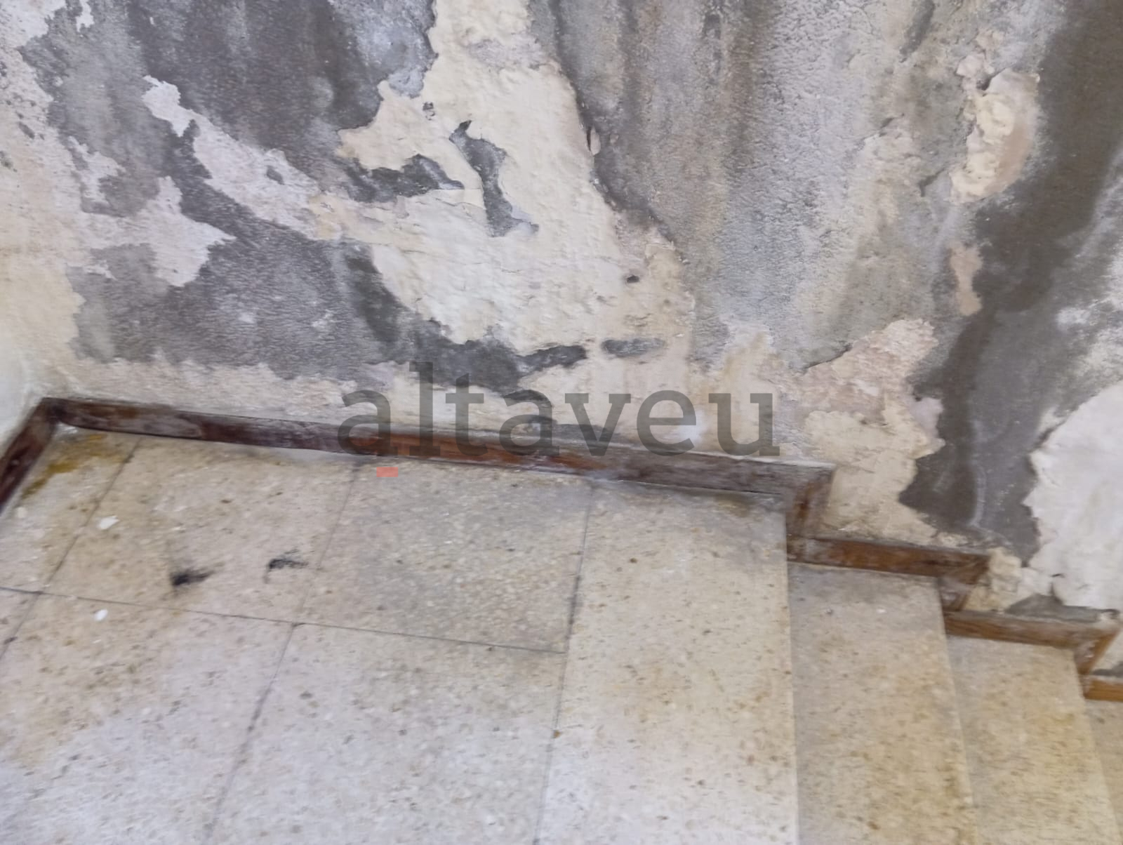 Humitats en un dels replans.