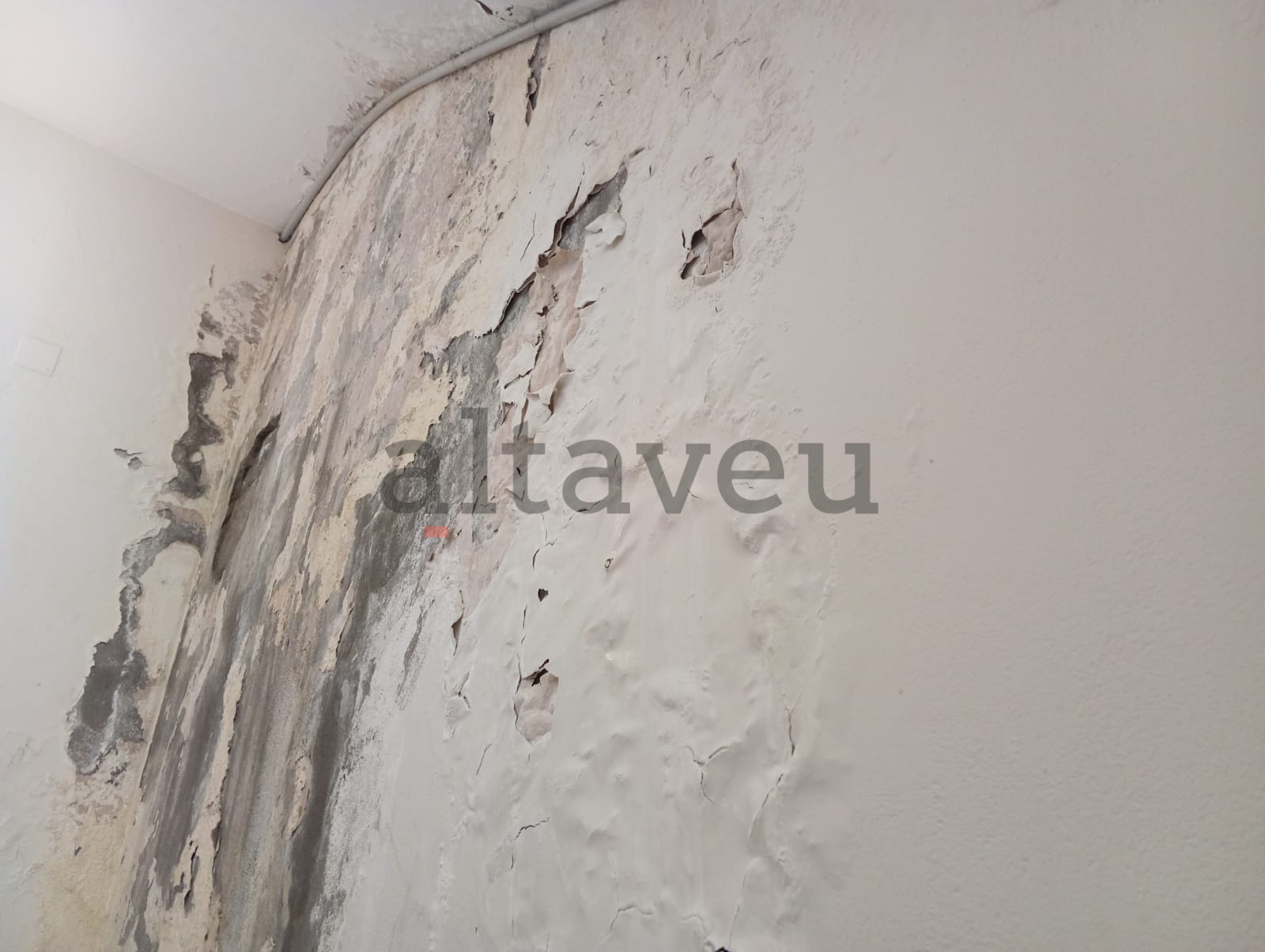 Humitats en un dels replans.