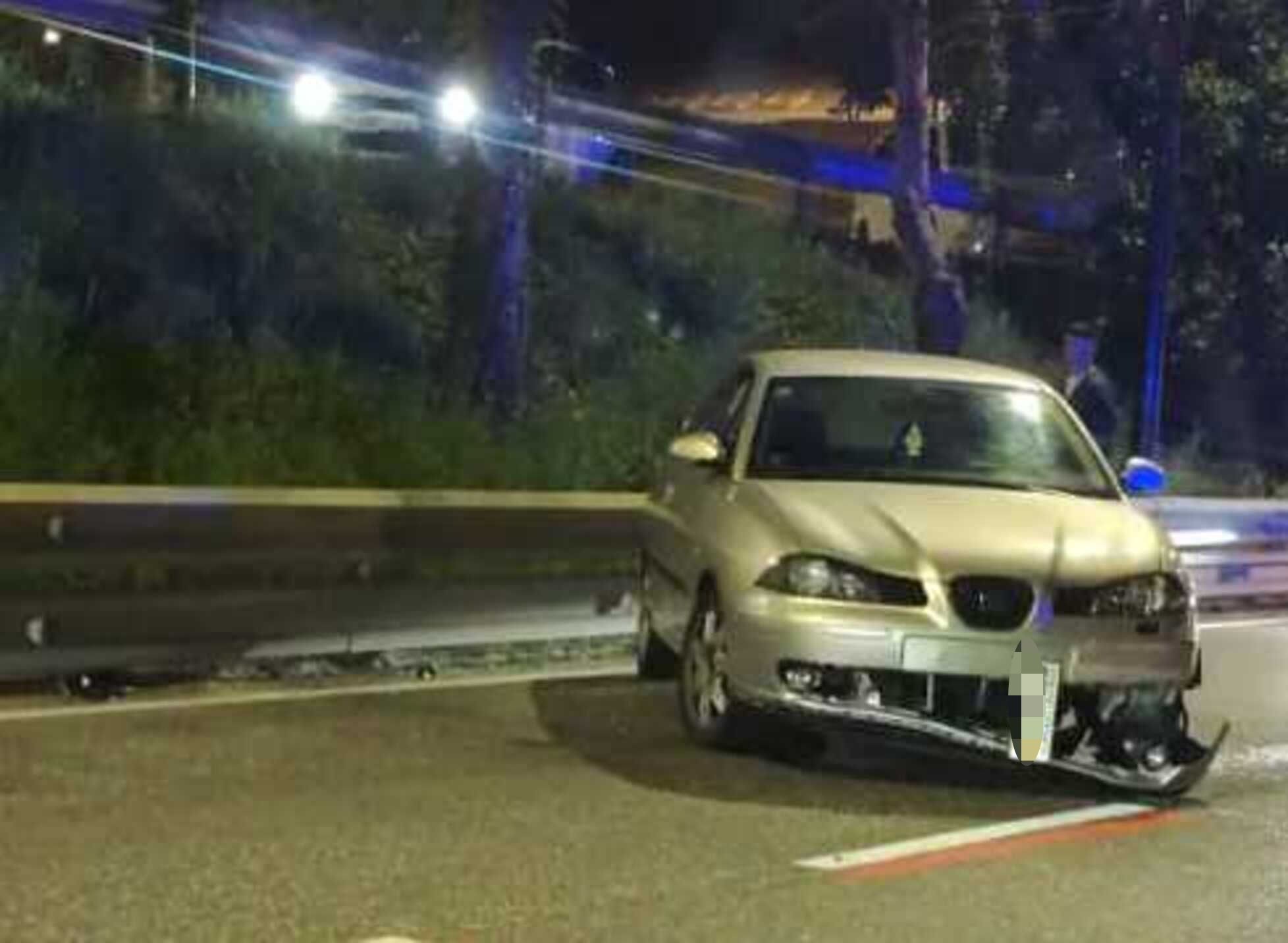 El cotxe accidentat.