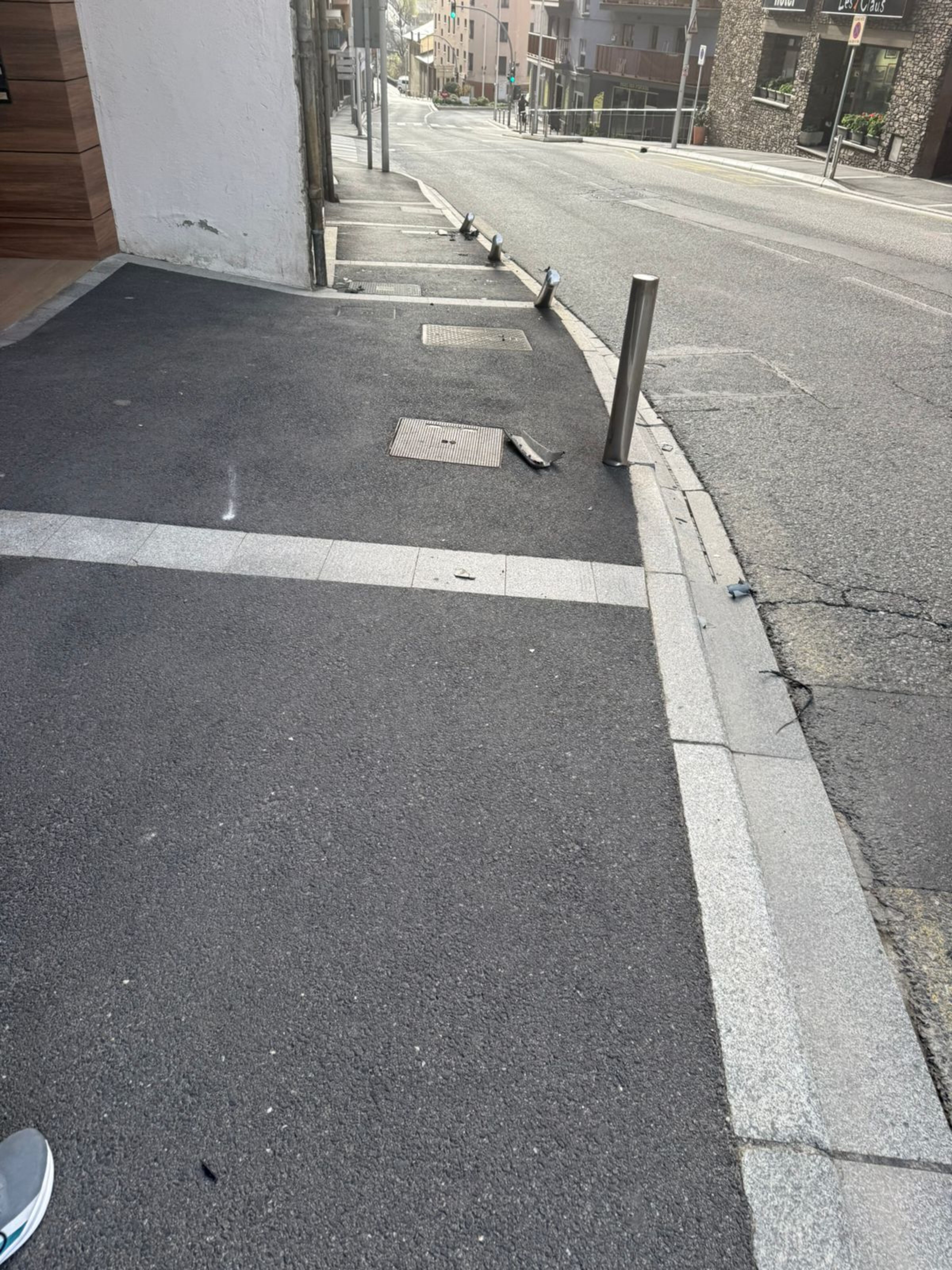 Zona on s'ha estavellat el vehicle.