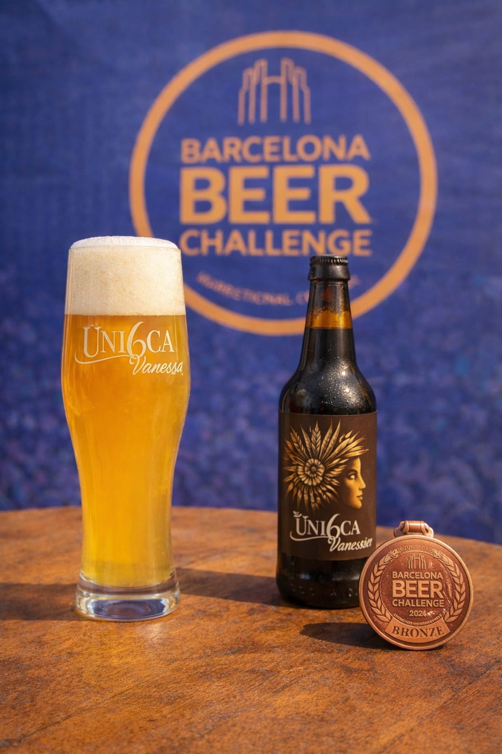 Única Vanessa, guanyadora del tercer premi al Barcelona Beer Festival.