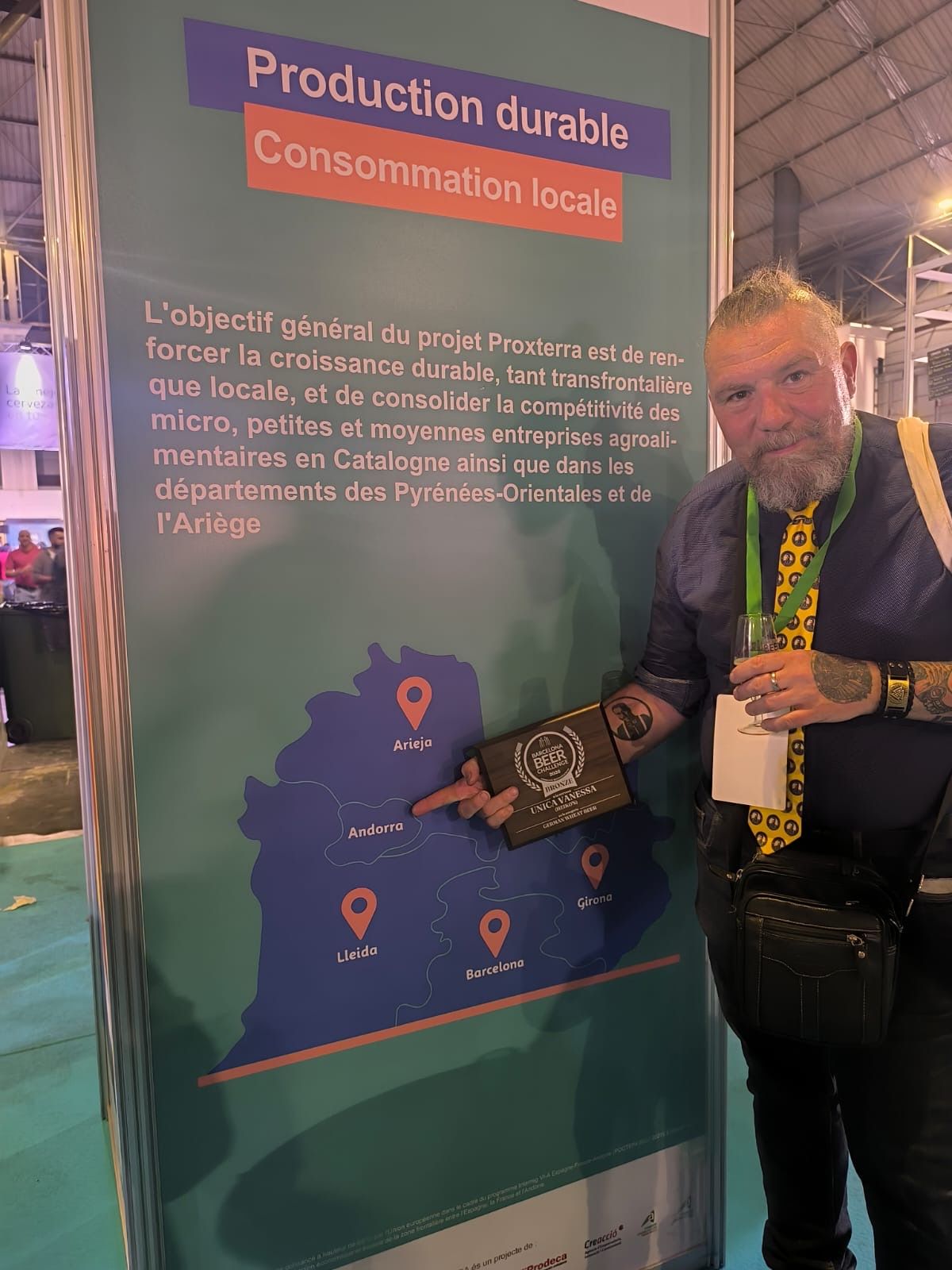 Kirchner, situant a Andorra en el mapa cerveser.