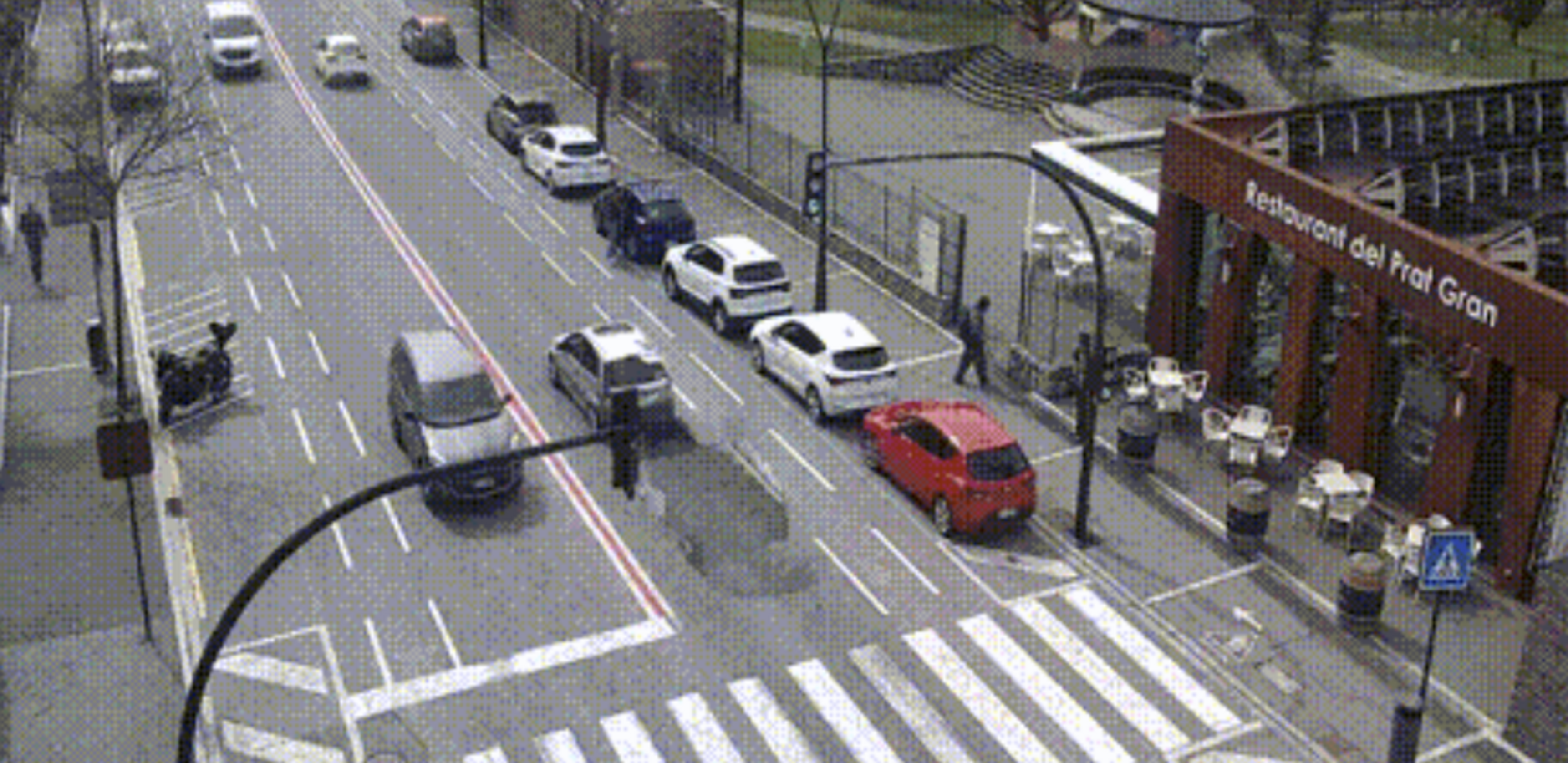 Una imatge de l'avinguda del Ravell aquest migdia.