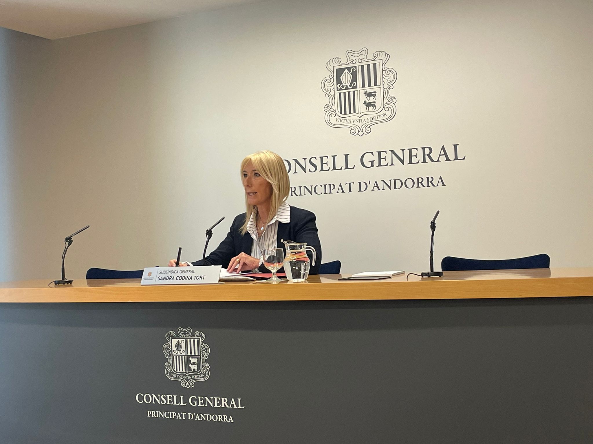 Codina durant la roda de premsa en què ha explicat els acords de l’última junta de presidents.