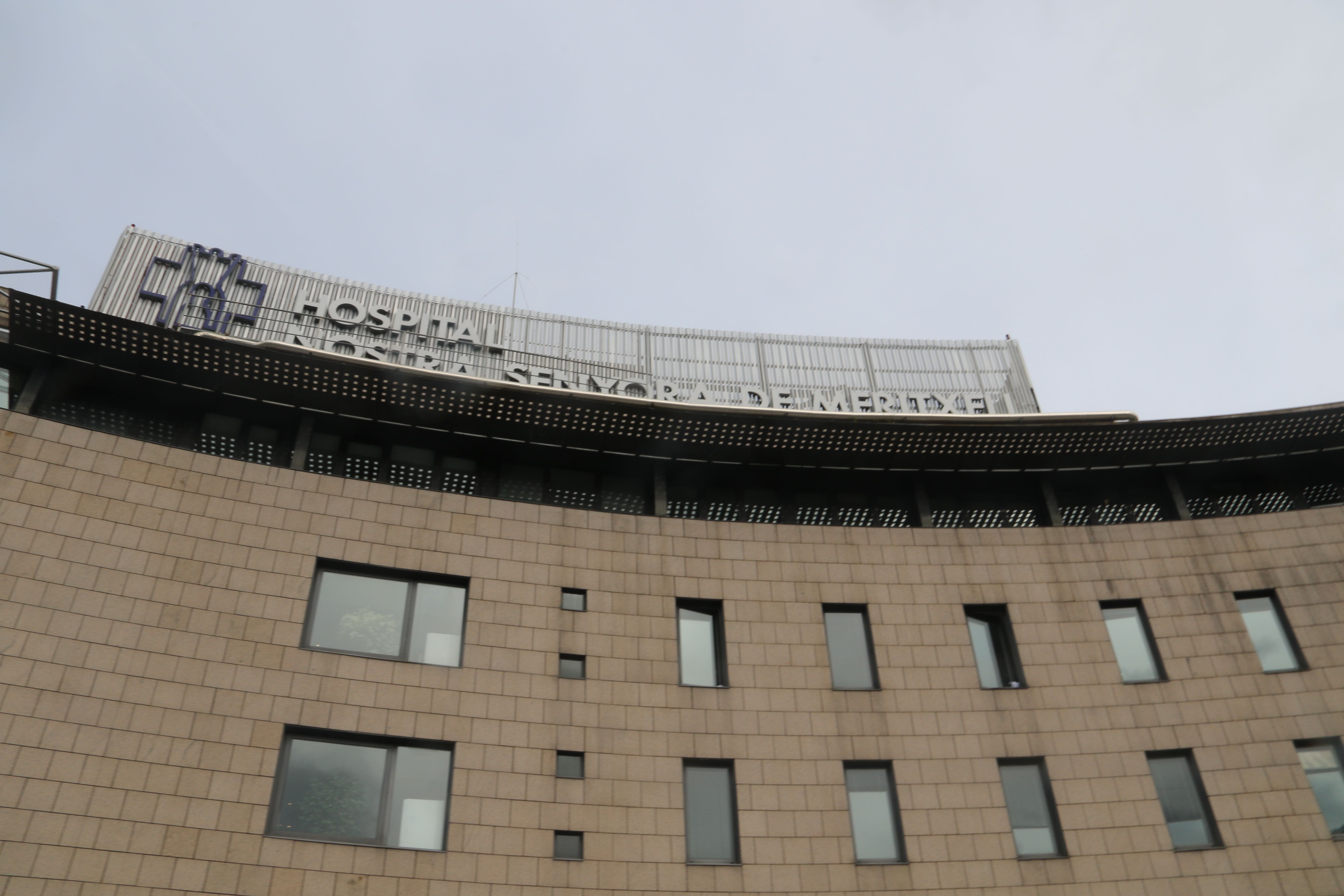 Una imatge de l'hospital aquest dilluns al migdia. Una imatge de l'hospital aquest dilluns al migdia.