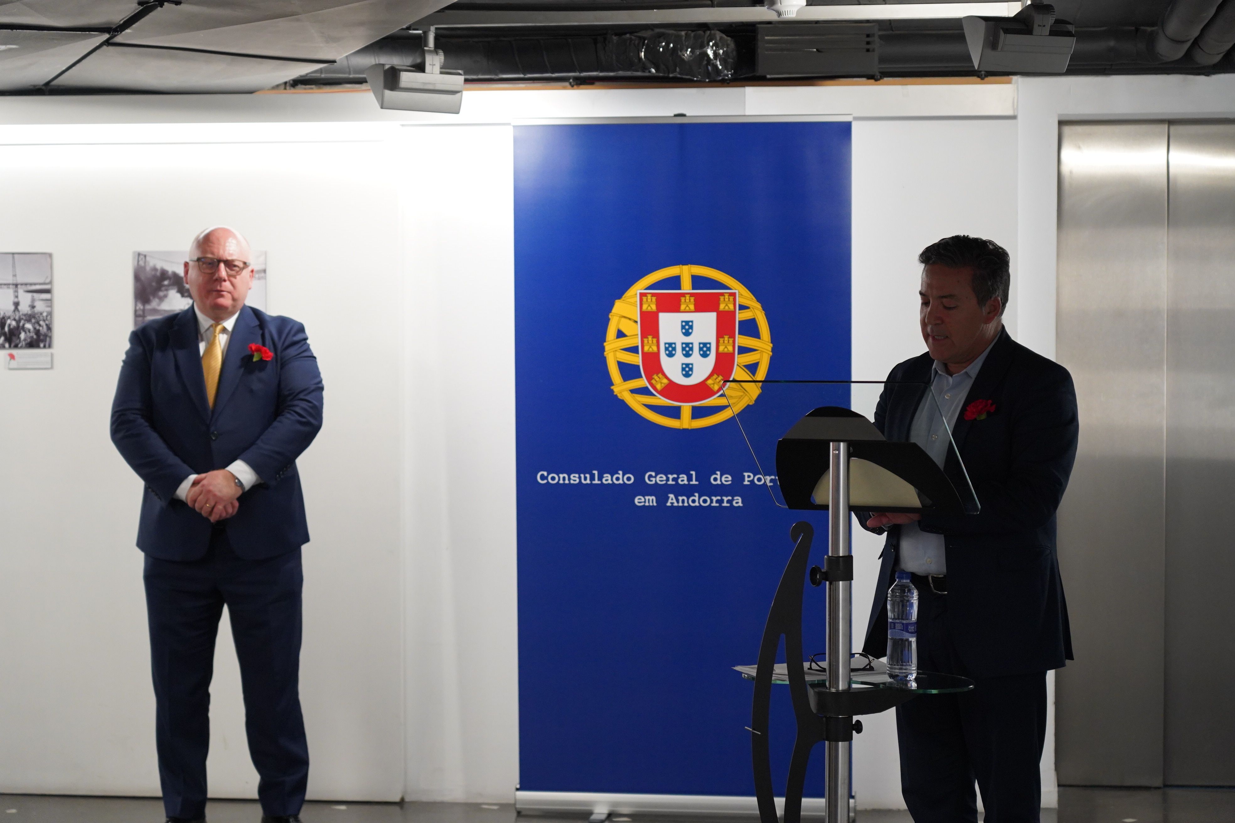 Un instant de la inauguració.