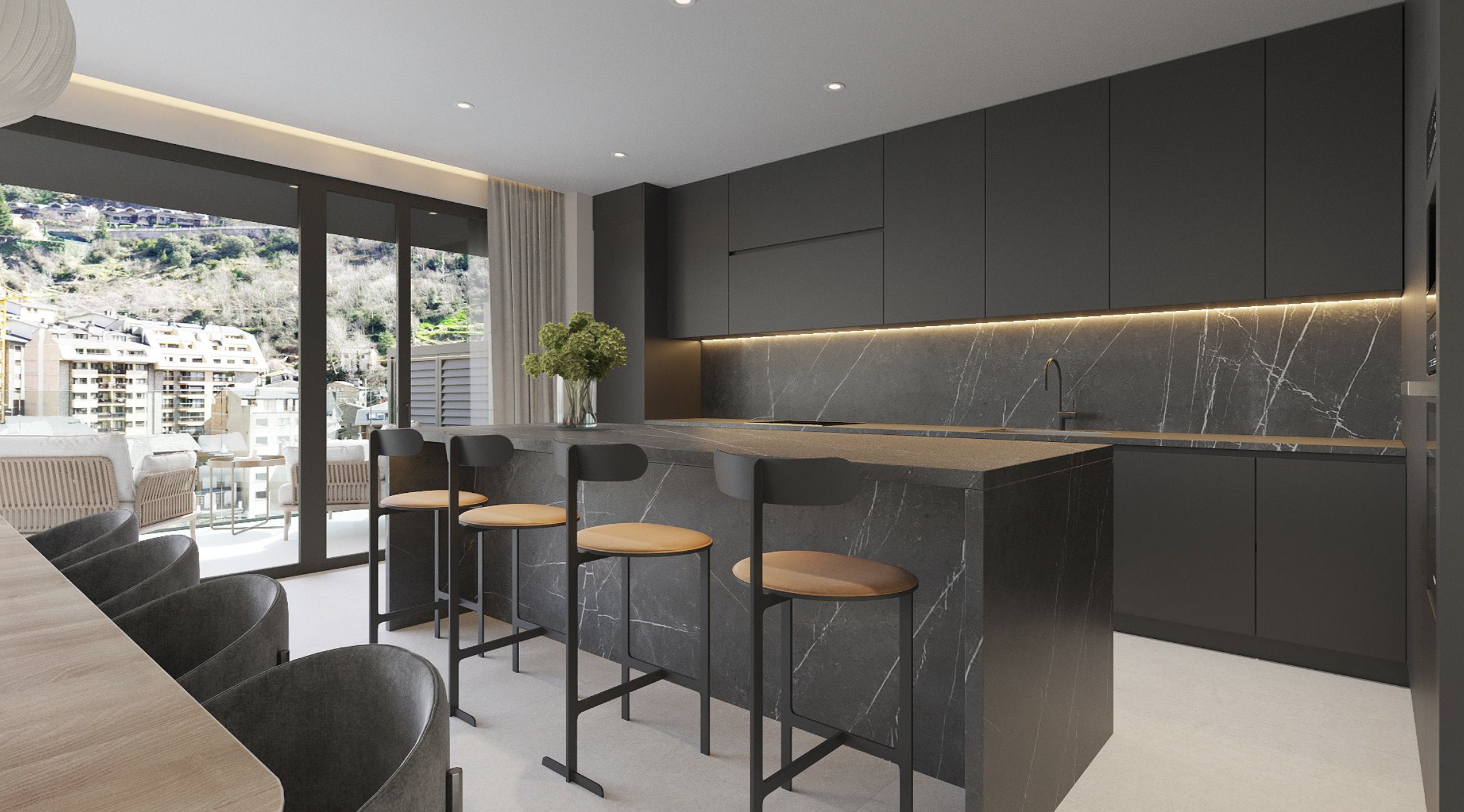 L'espai d'una de les cuines que es preveuen.