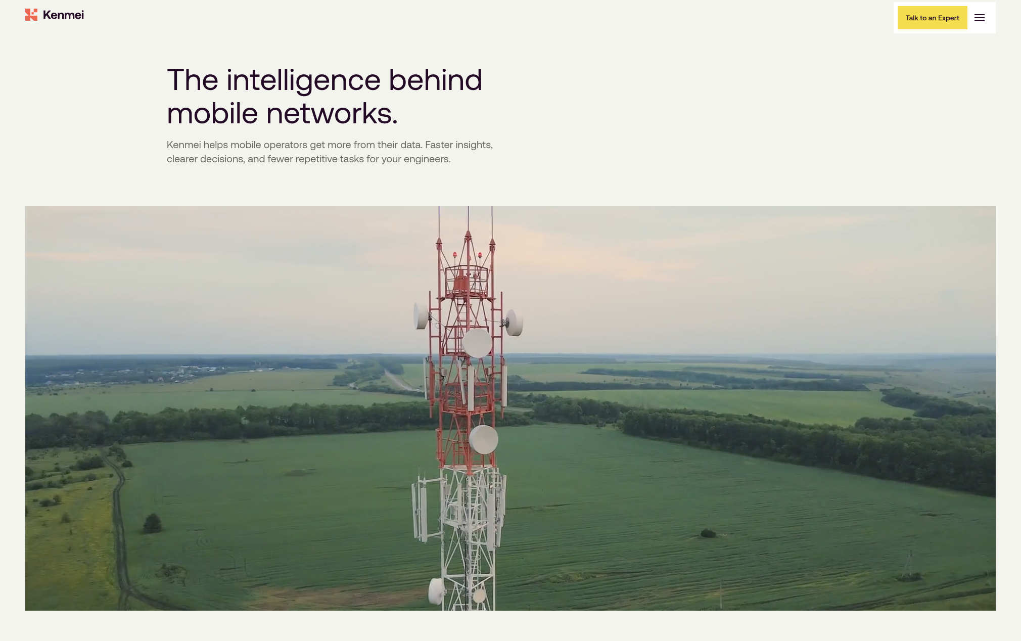 La web de l'empresa Kenmei.