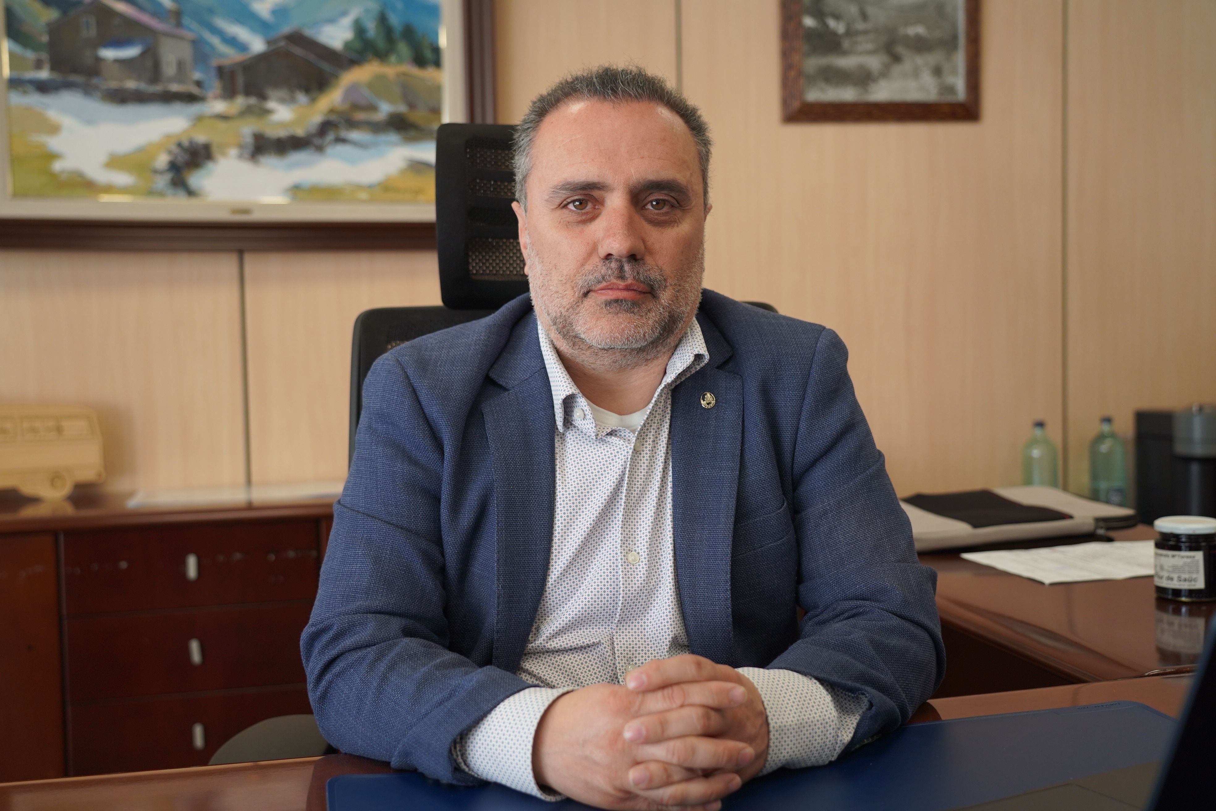 Marc Casal al seu despatx. // M. P.