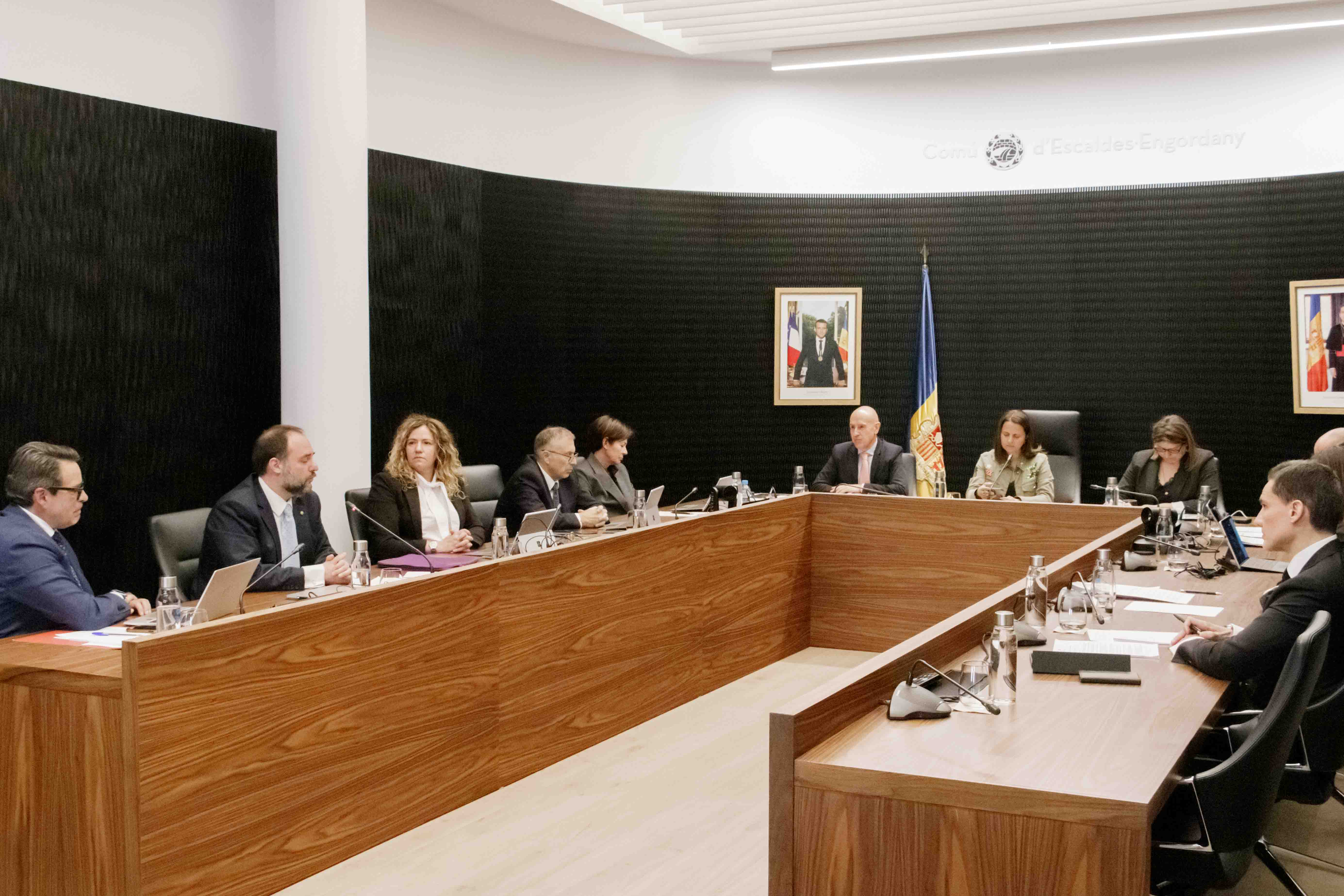 Un instant de la sessió del consell d'aquest dijous.