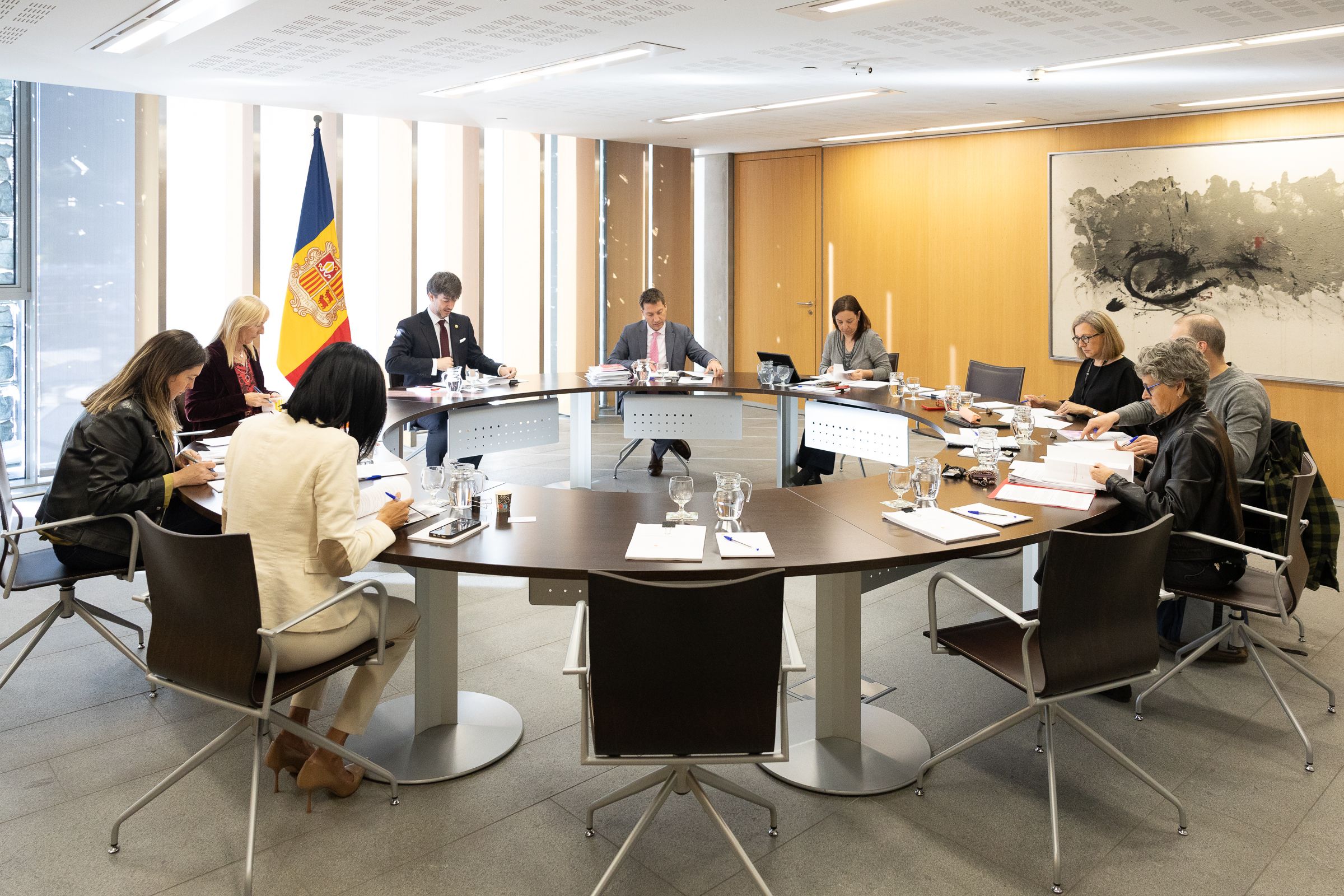 La reunió del grup de treball del reglament del Consell General.