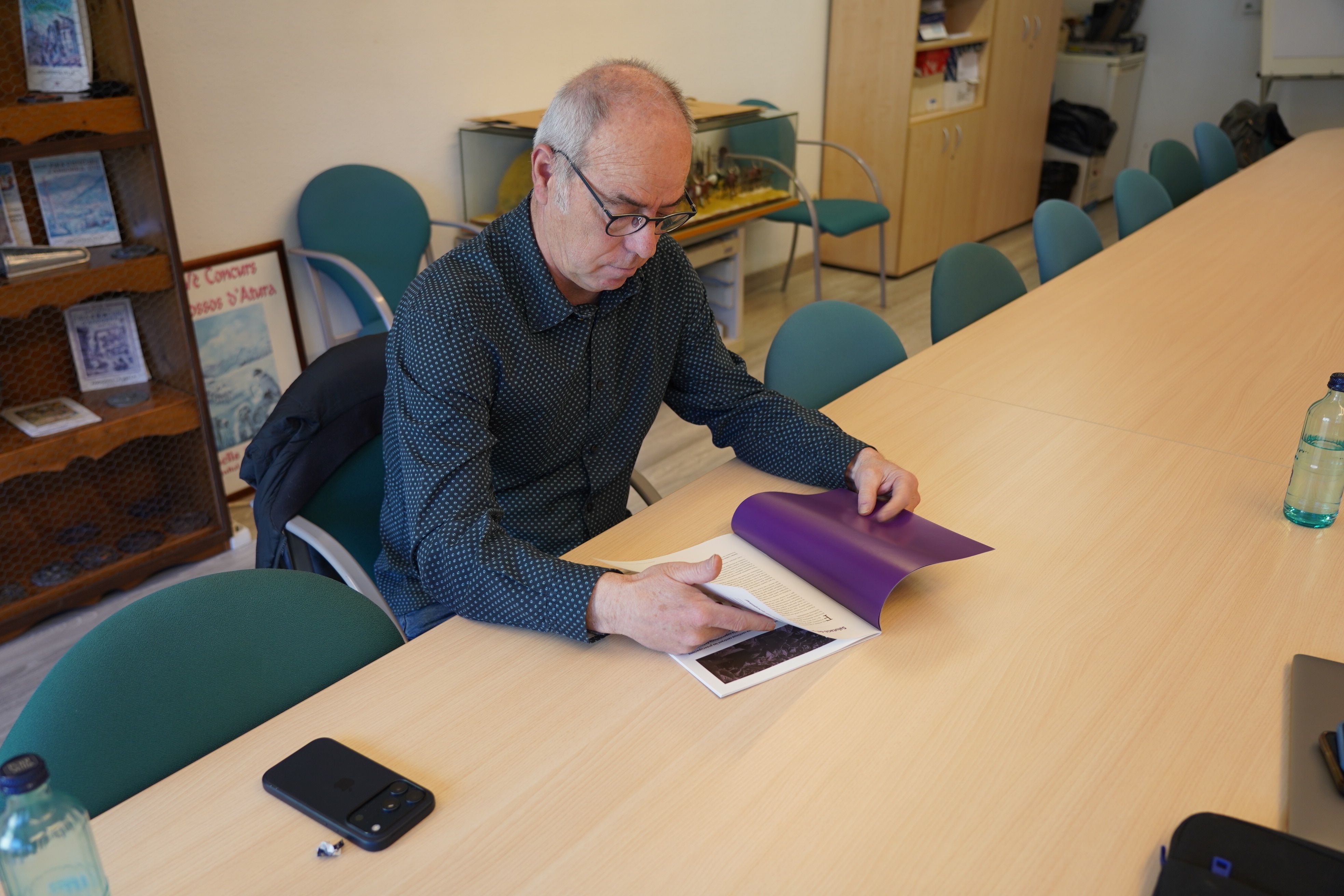 Xavier Coma a la seu de l’APRA.