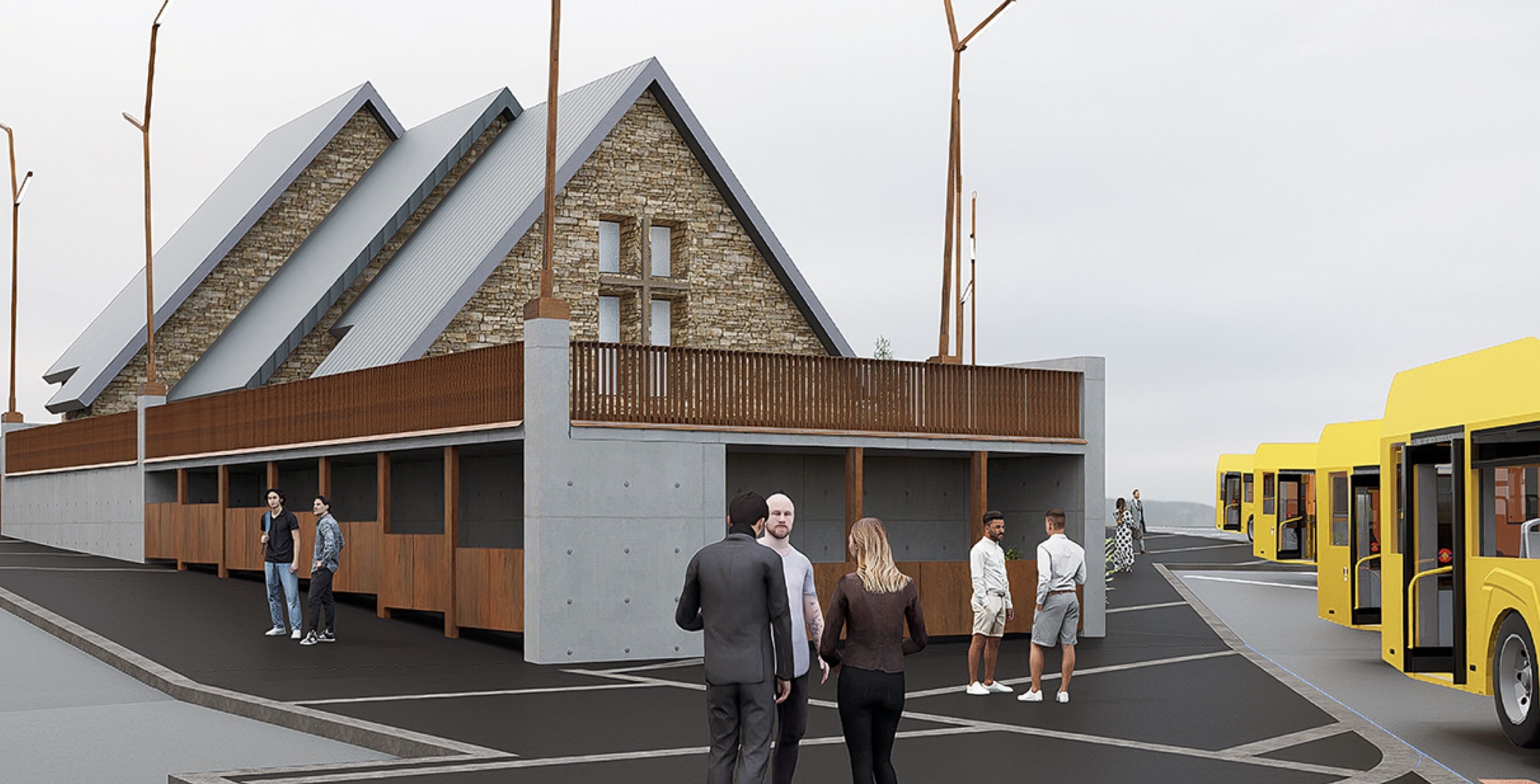 Una recreació de com hauria de quedar la zona de l'església després de la reforma.