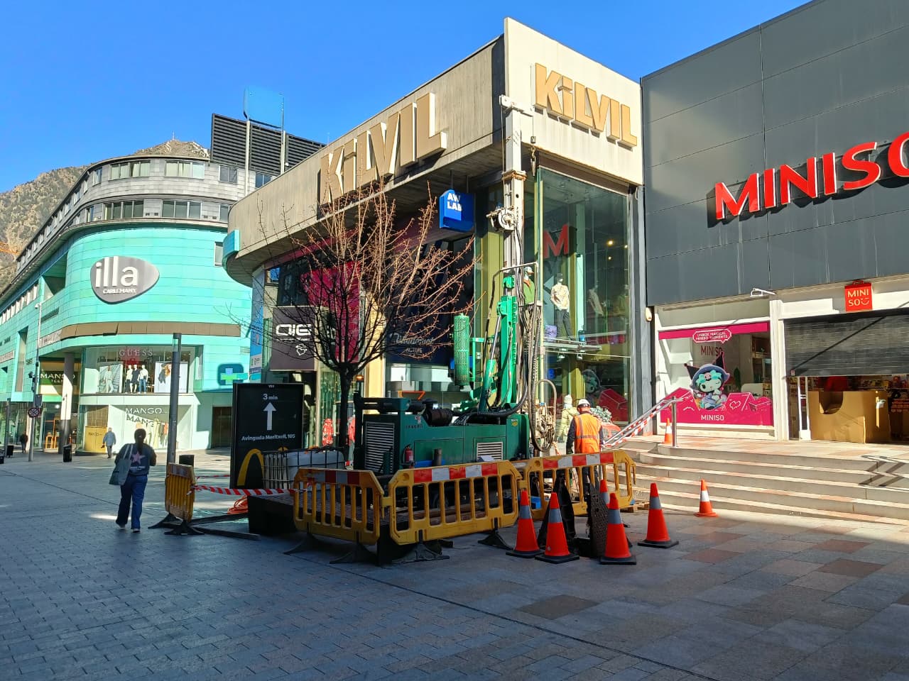 Els treballs de sondatge fa uns dies.