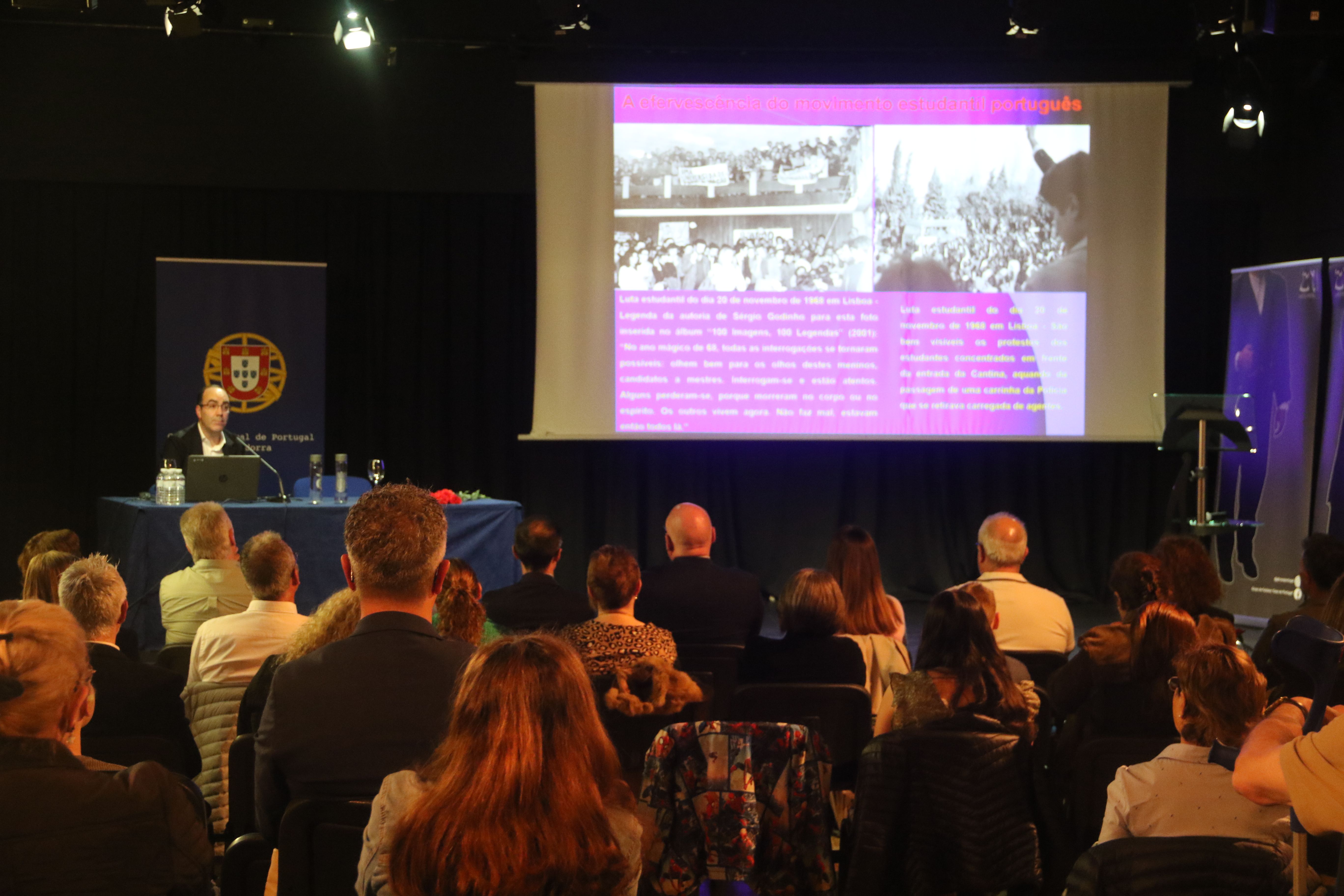 Un moment de la xerrada.