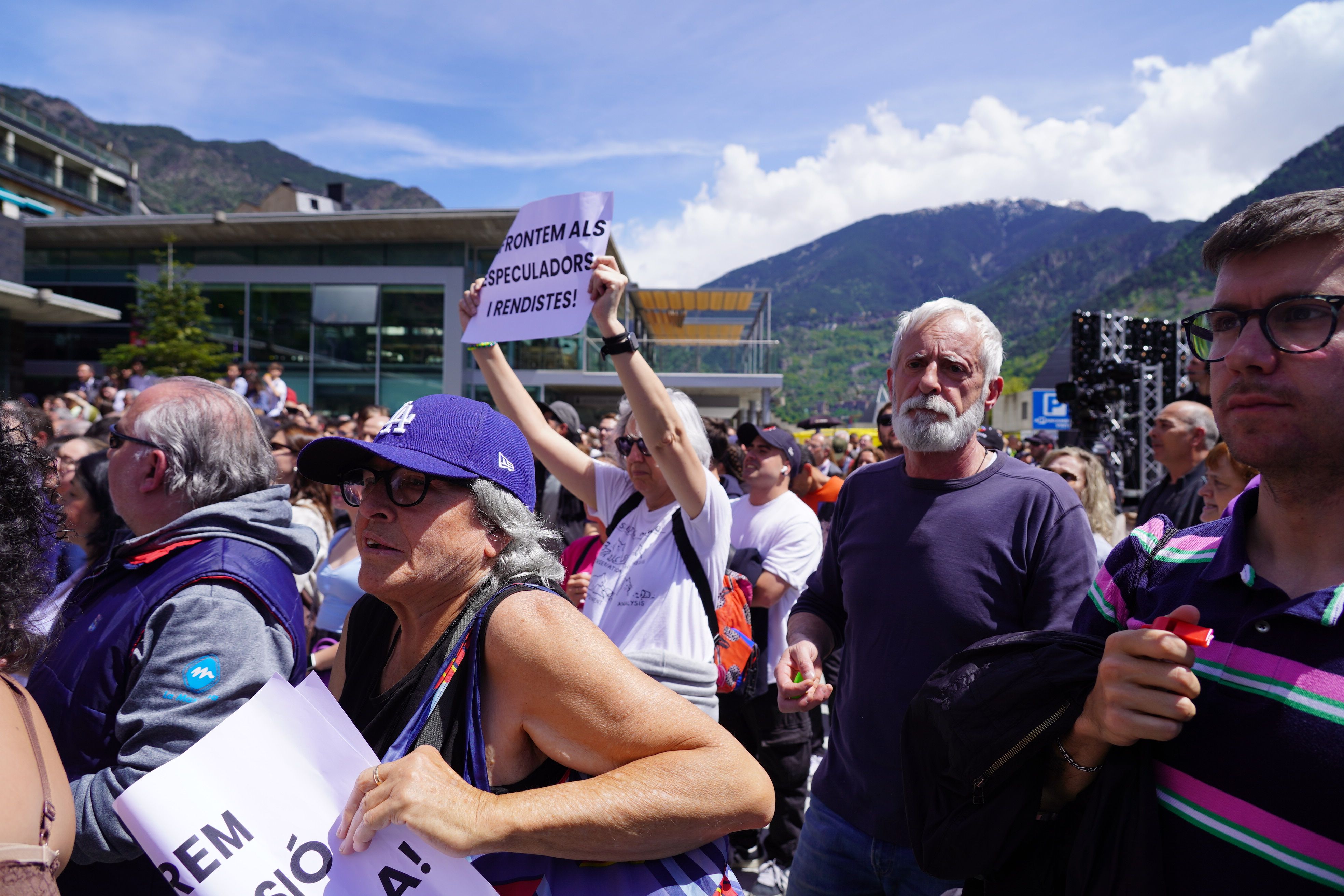 Un moment de la protesta.