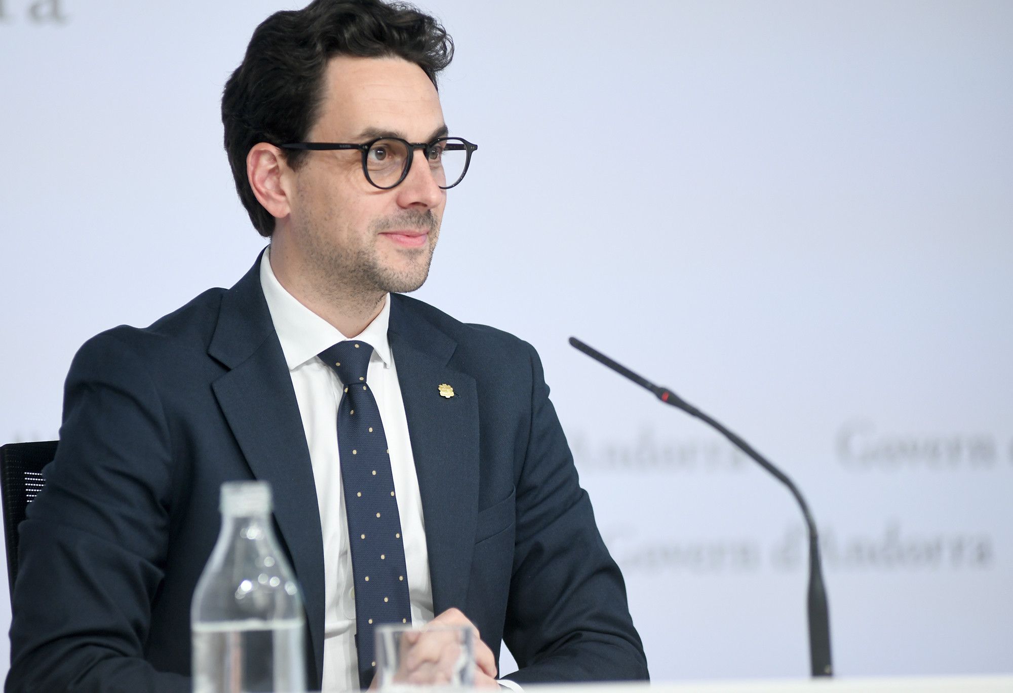 El ministre portaveu i titular de Medi Ambient, Agricultura i Ramaderia, Guillem Casal.