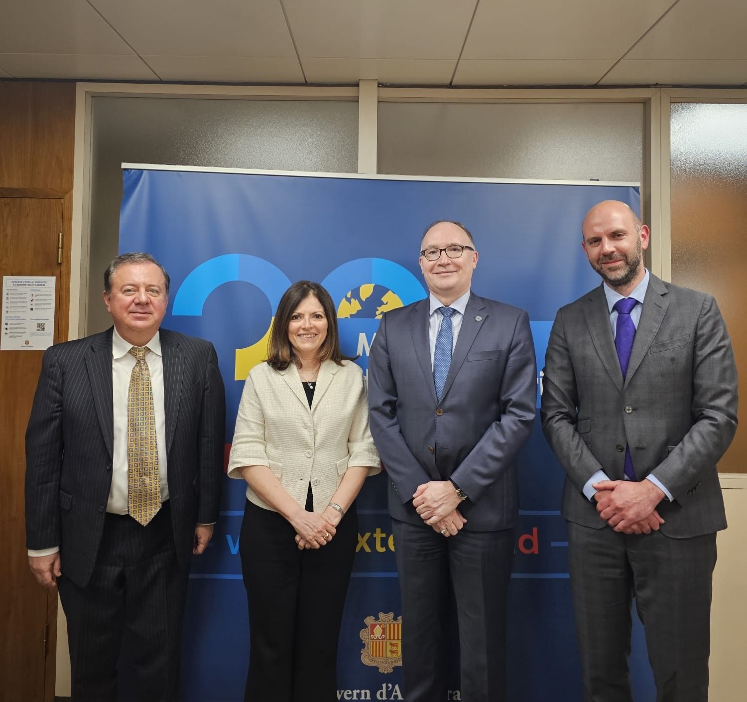 Tor amb els representants de la UNODC.