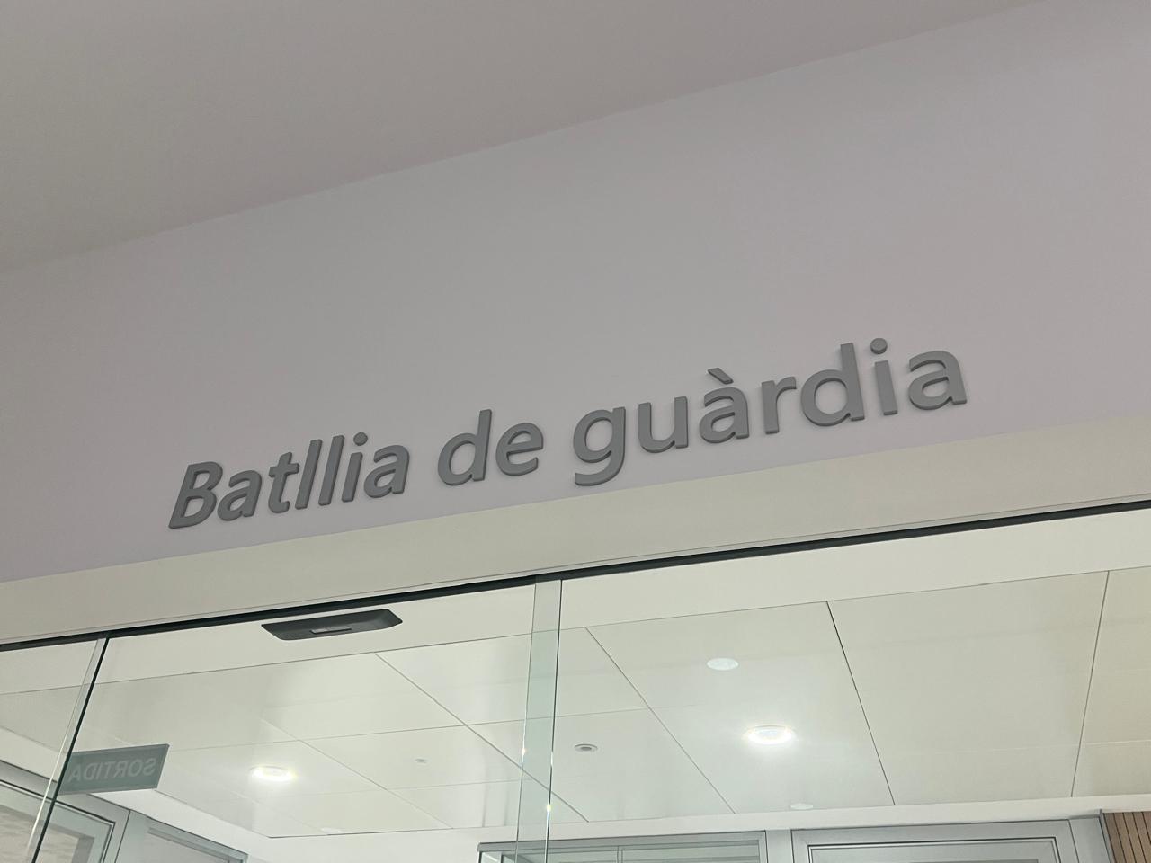 La Batllia de guàrdia ha hagut d'intervenir en aquest cas.