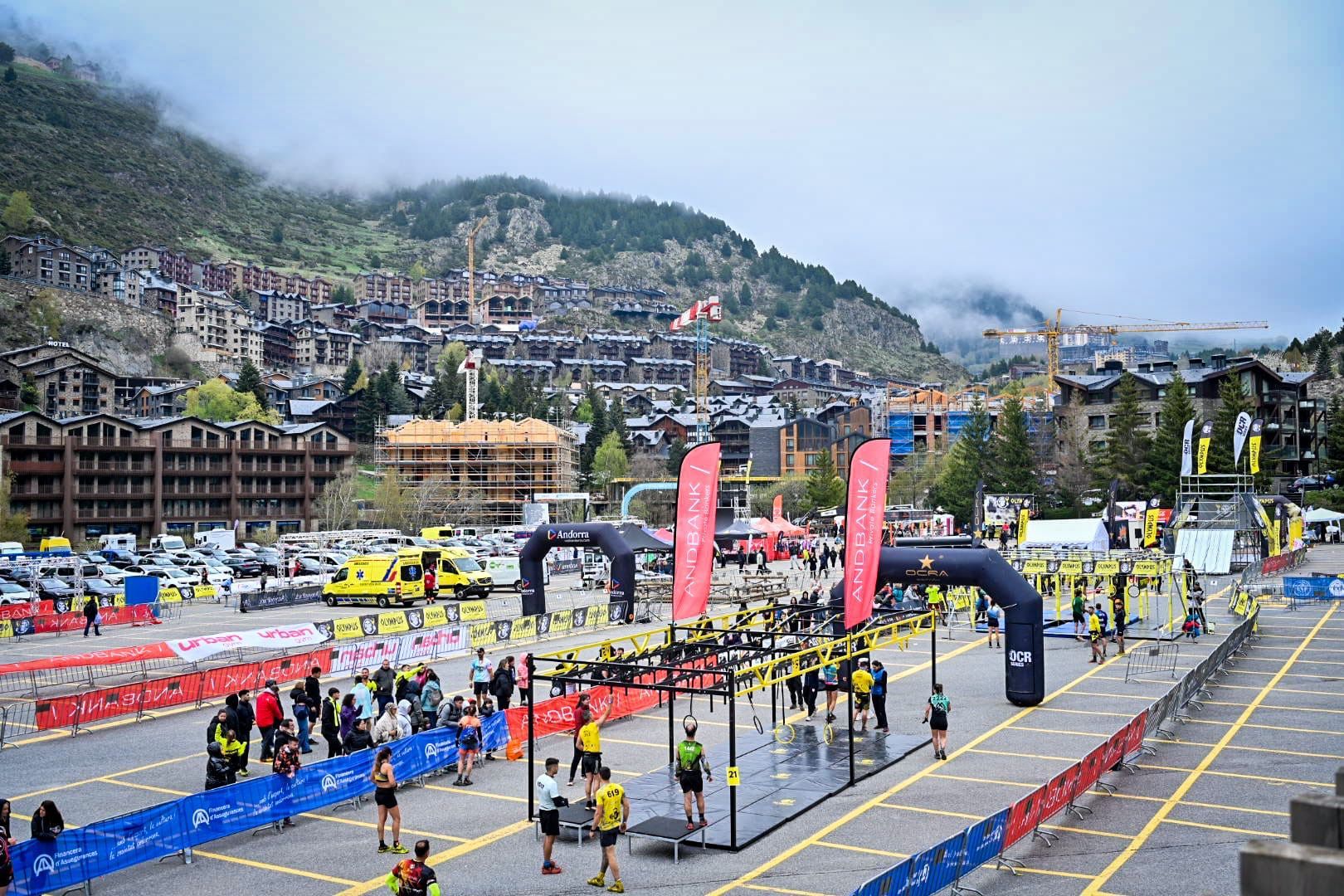 El circuit de l'Olympus Race, vist des de dalt. 