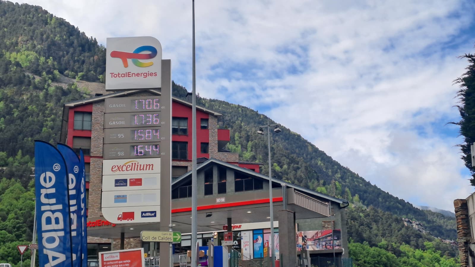 Preus de carburants aquest dilluns a una benzinera del país.