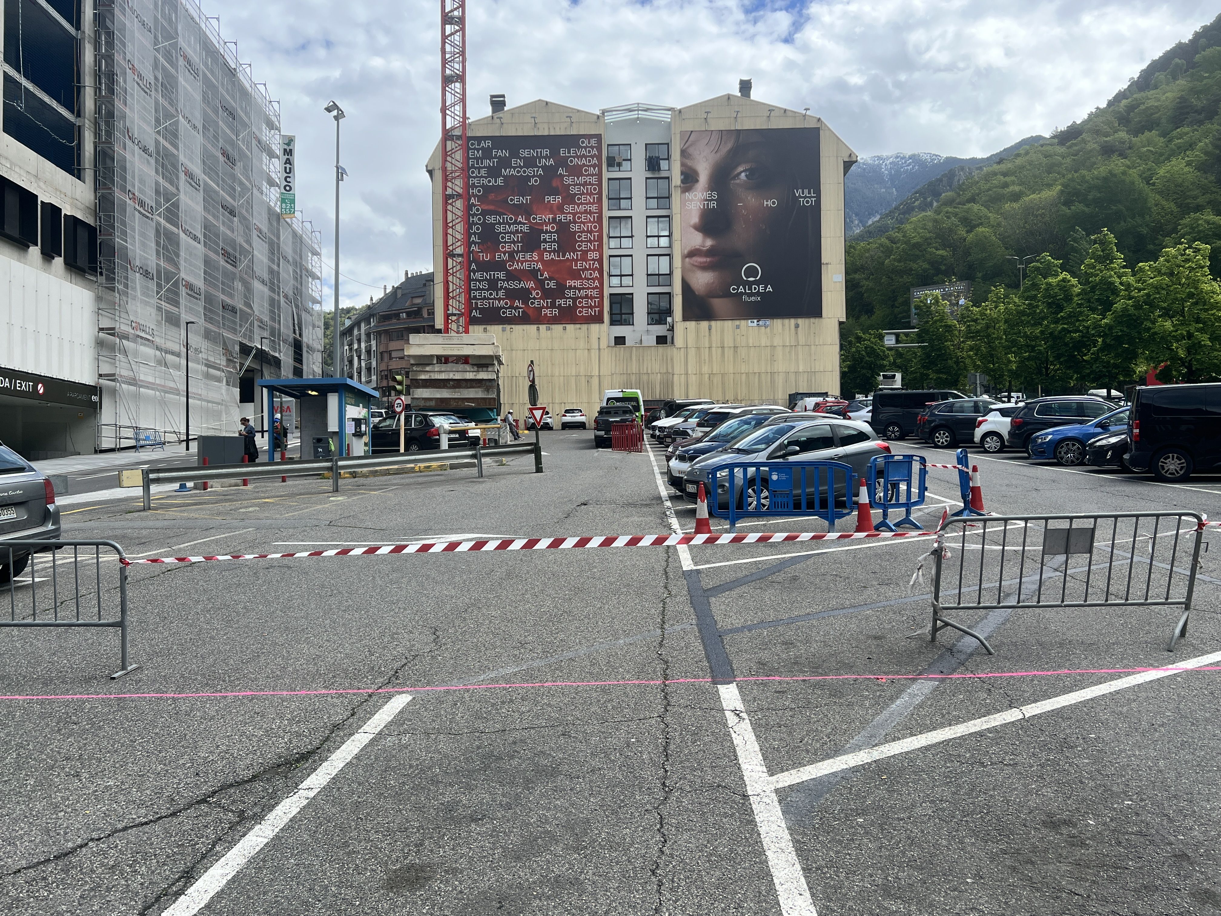 Situació vista des de l'espai que queda inoperatiu.