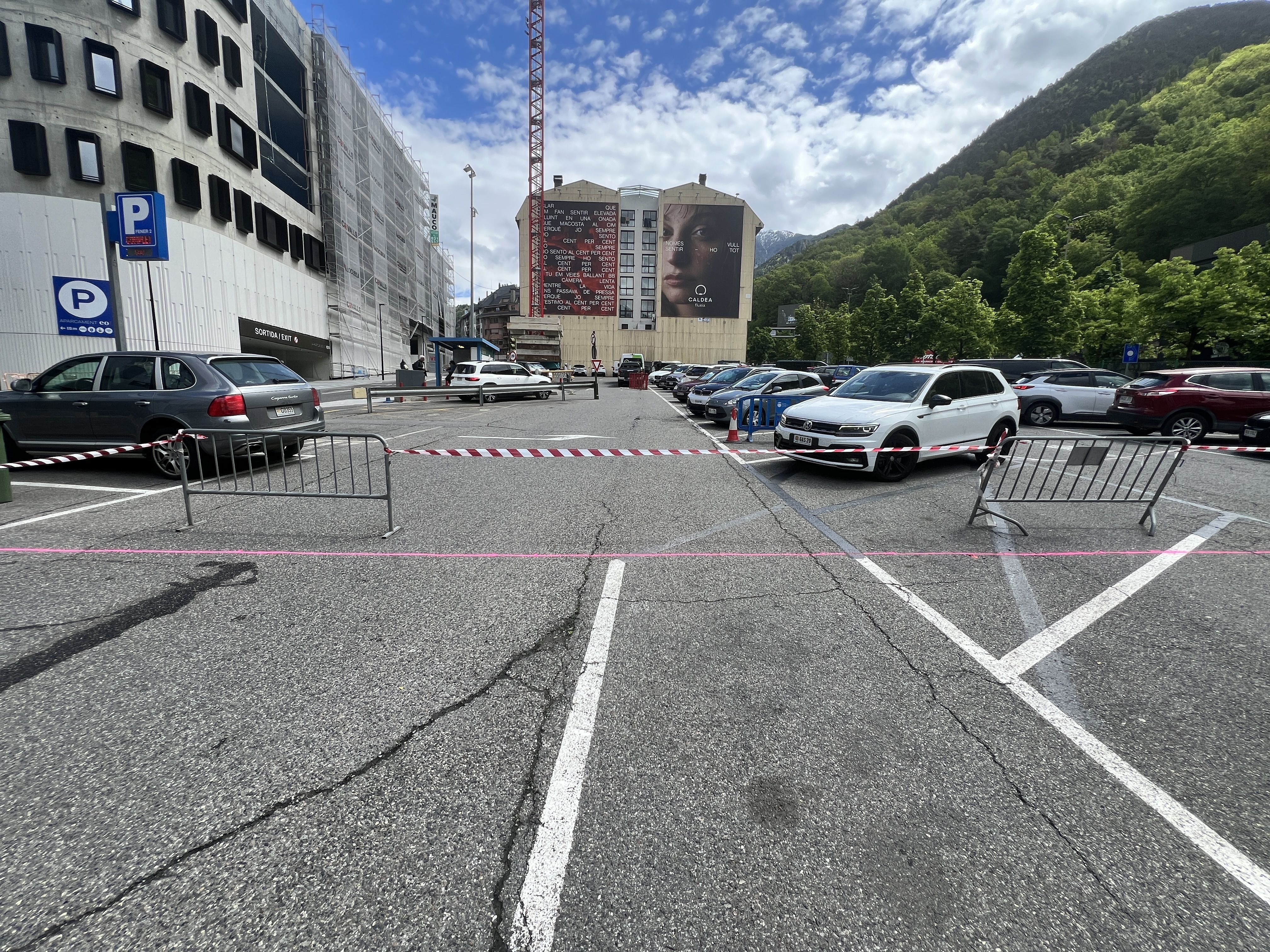 Situació vista des de l'espai que queda inoperatiu.