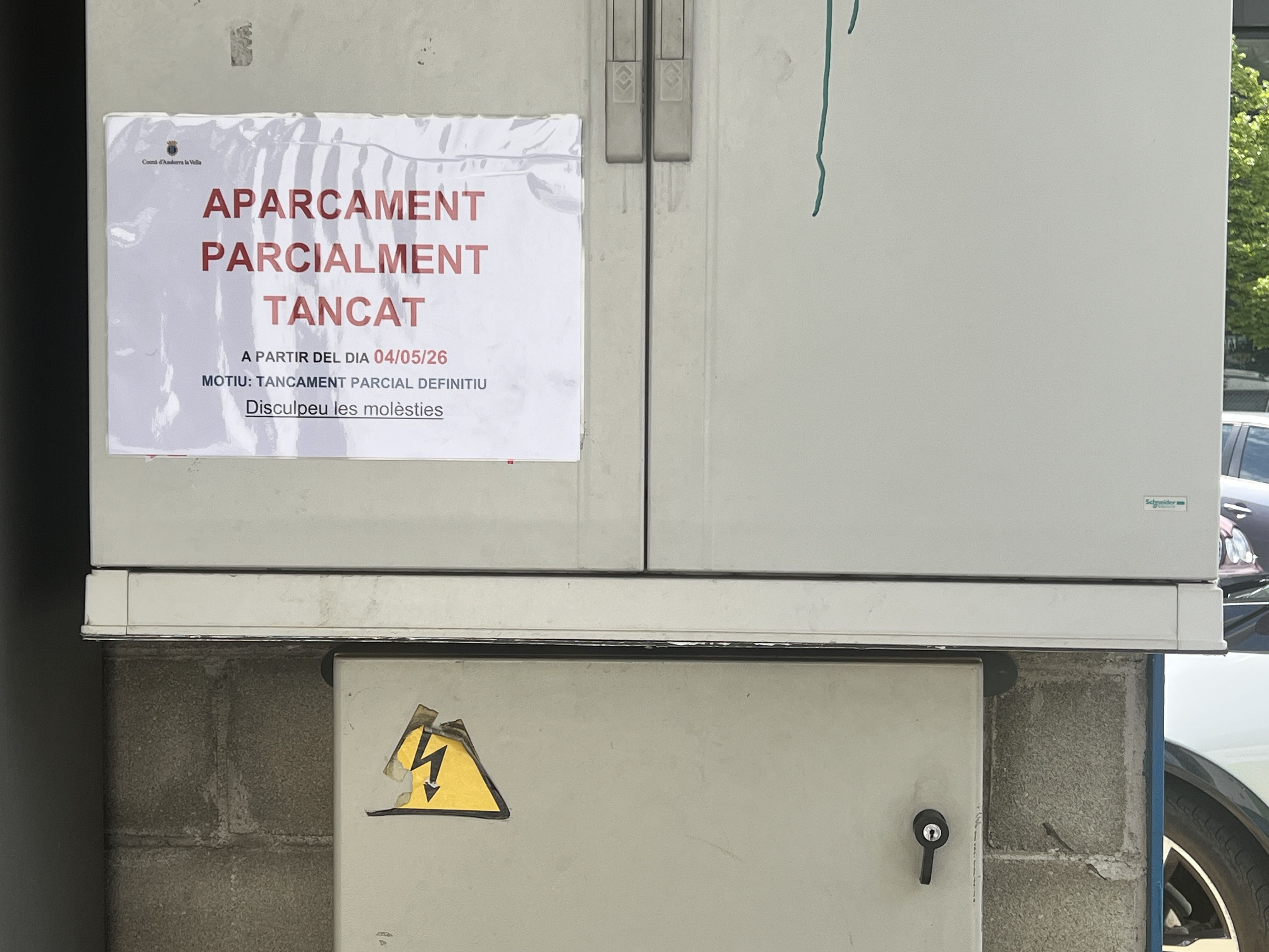 El cartell que lluu els darrers dies.