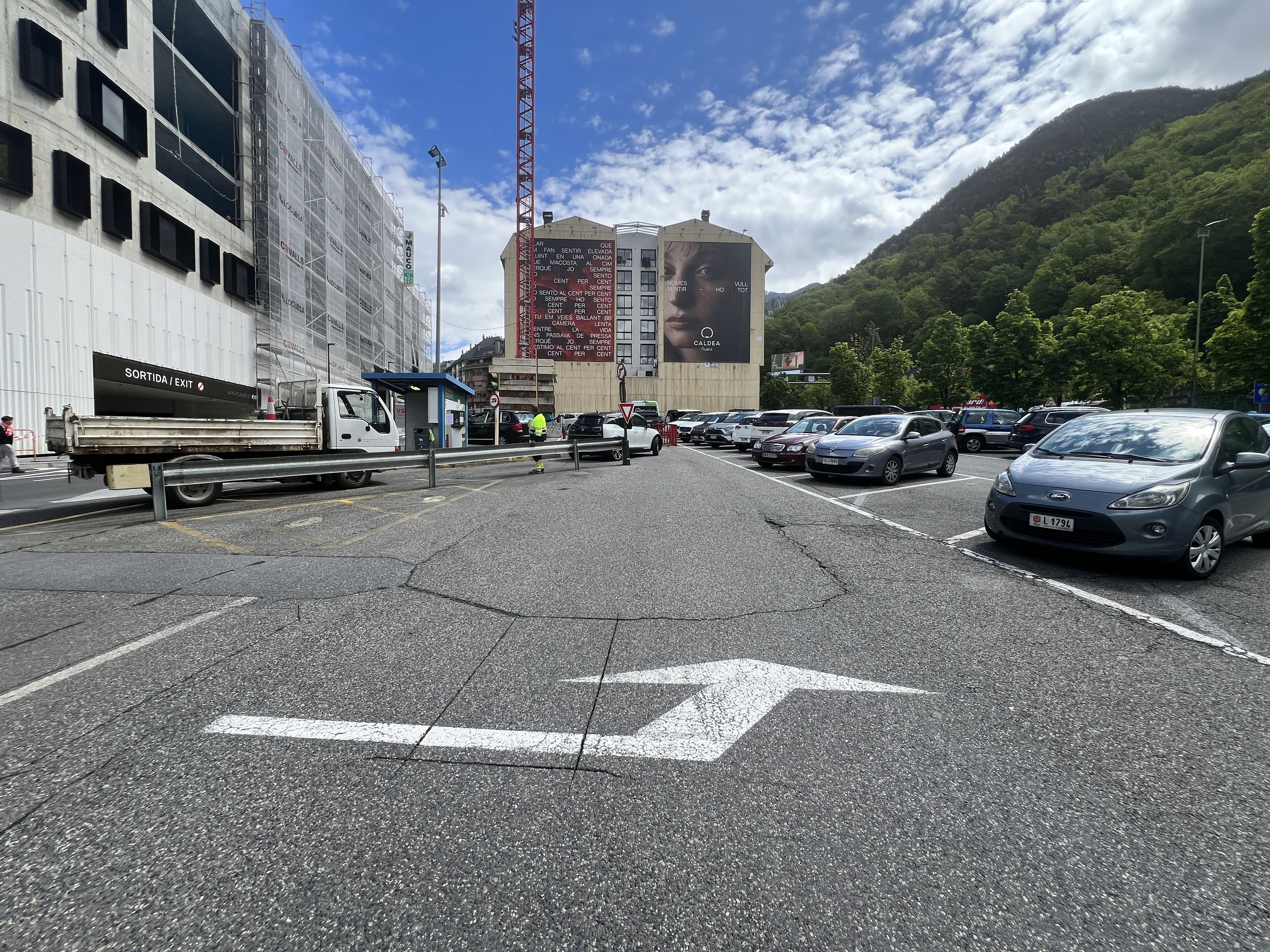 Situació vista des de l'espai que queda inoperatiu.