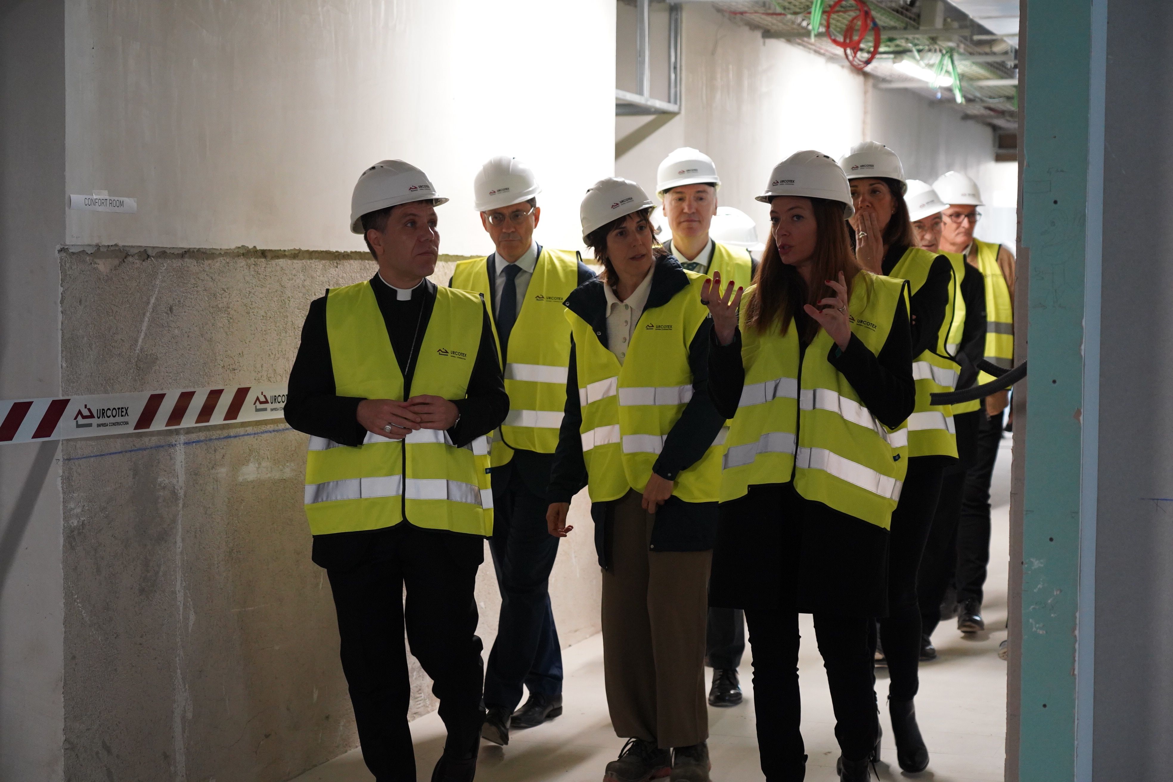 Visita a les obres del centre de salut mental de la Seu.
