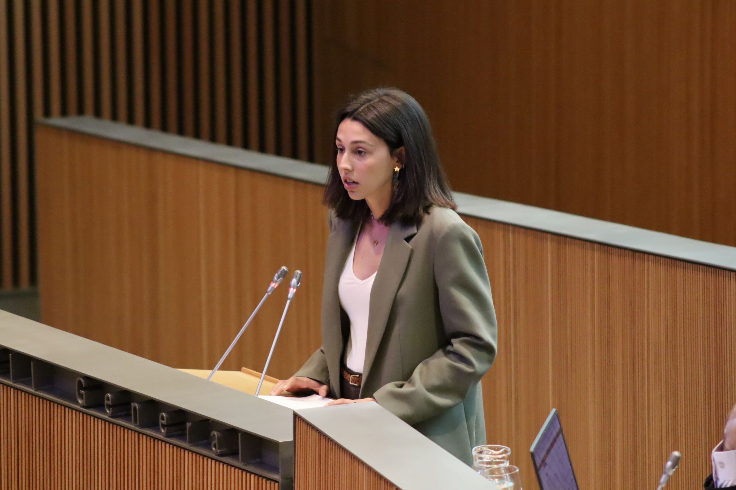La consellera general del grup parlamentari Socialdemòcrata, Laia Moliné.