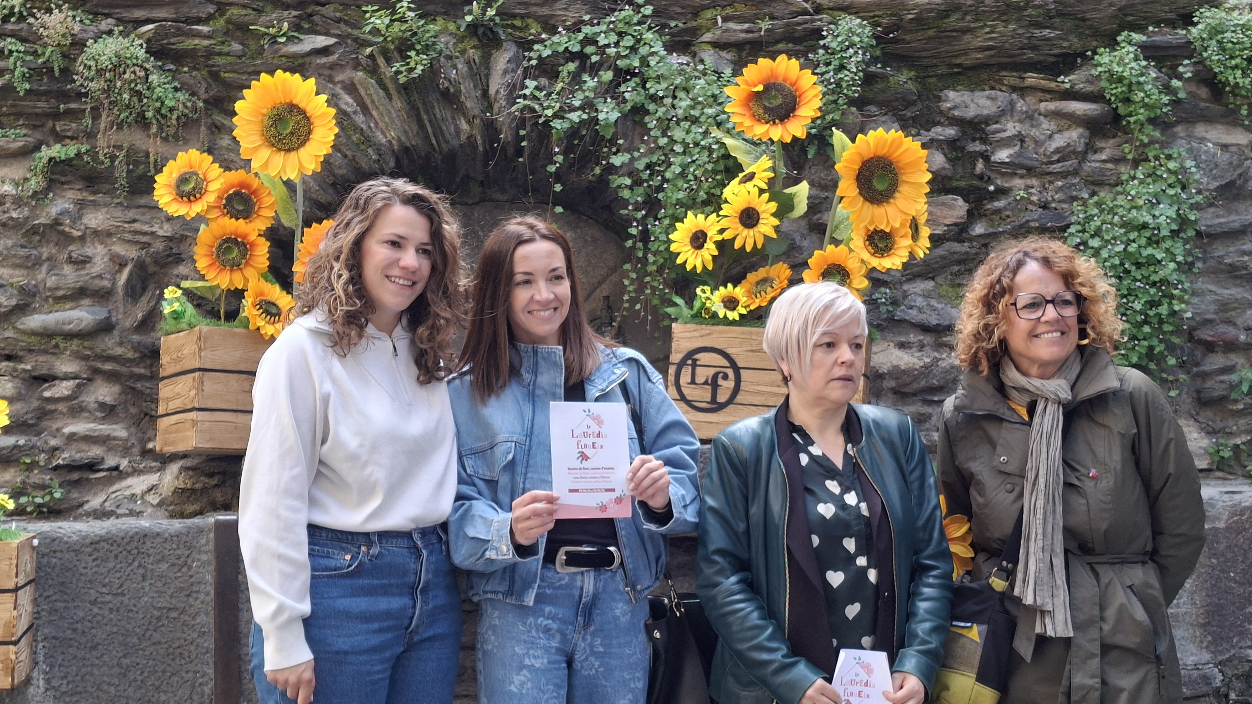 Responsables comunals durant la presentació del Laurèdia Floreix.