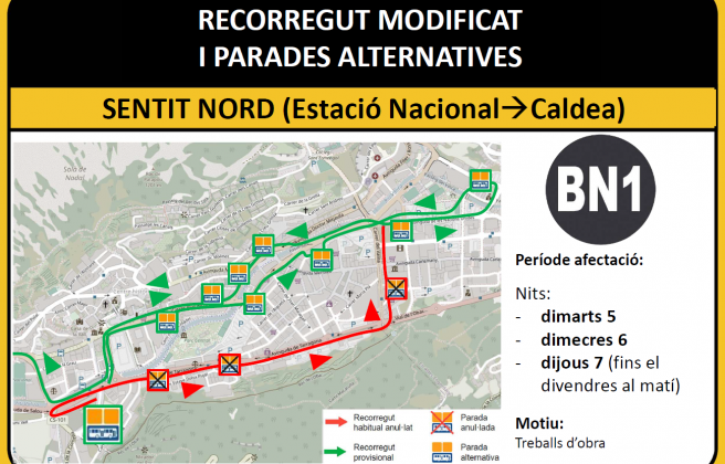 Tallat el carrer de la Unió les nits del 5, 6 i 7 de maig