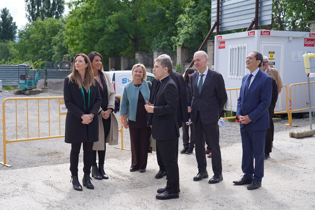 Visita institucional a les obres. Visita institucional a les obres.