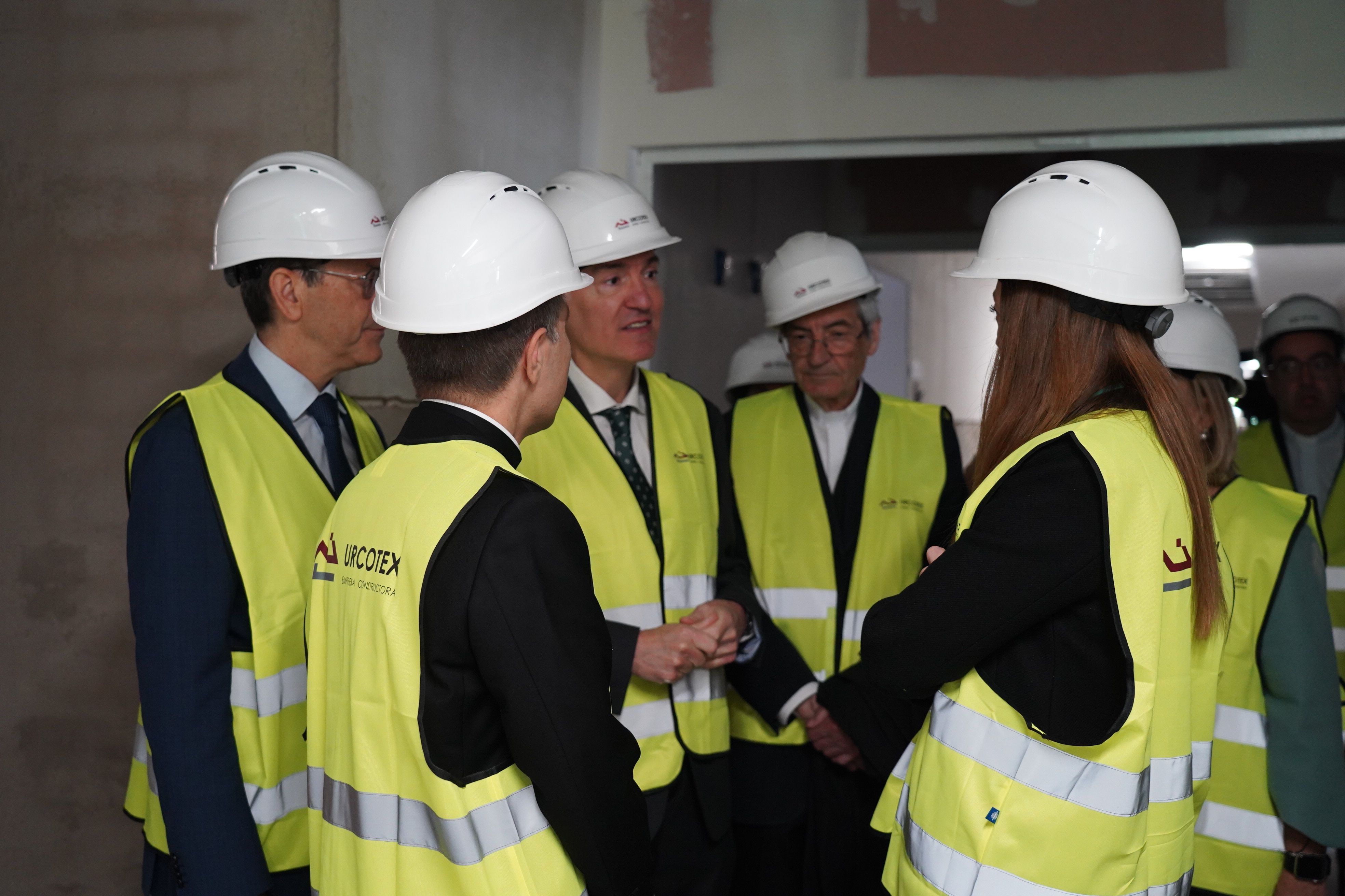 Visita a les obres del futur centre de salut mental. Visita a les obres del futur centre de salut mental.
