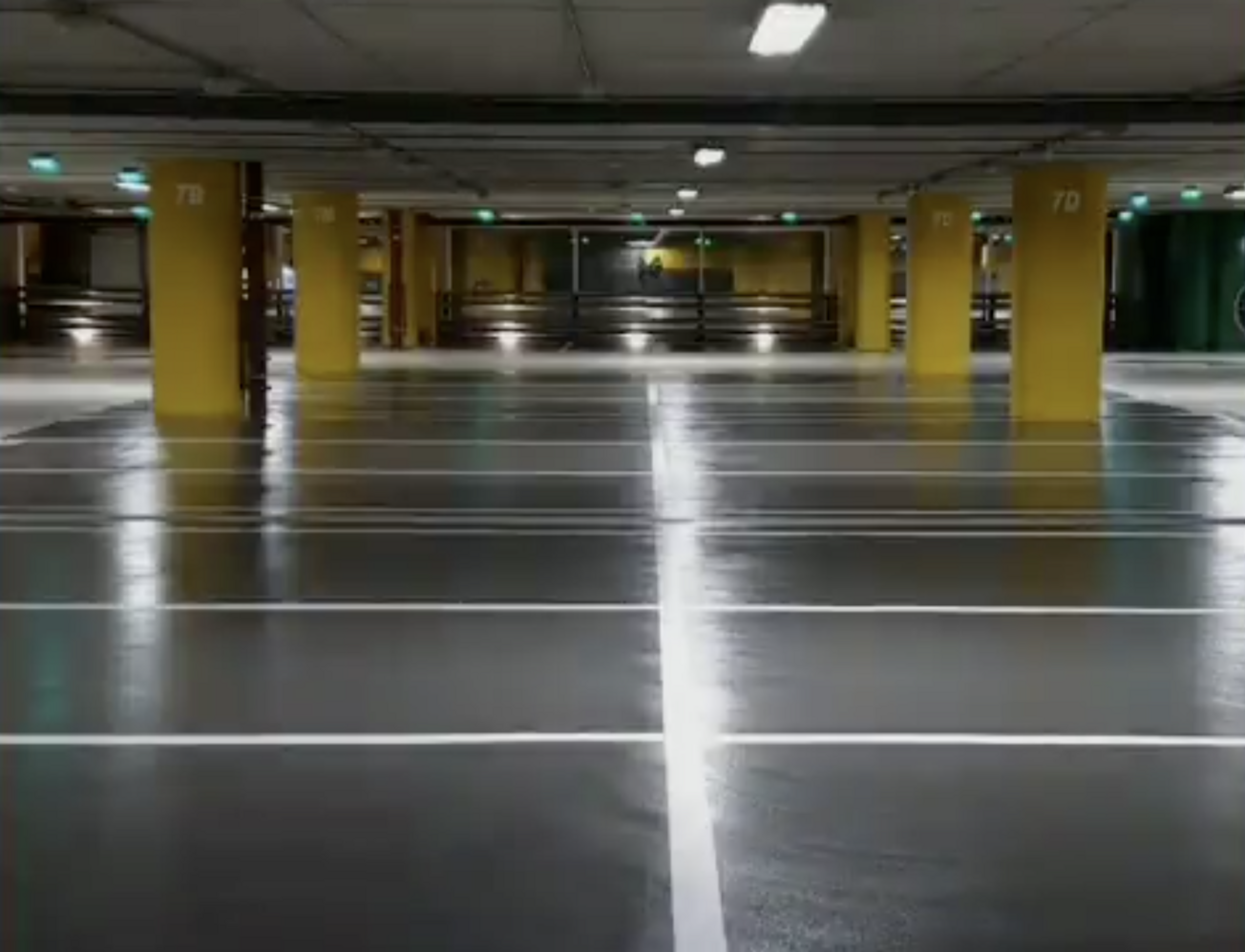 Una imatge de l'aparcament Vinyes.