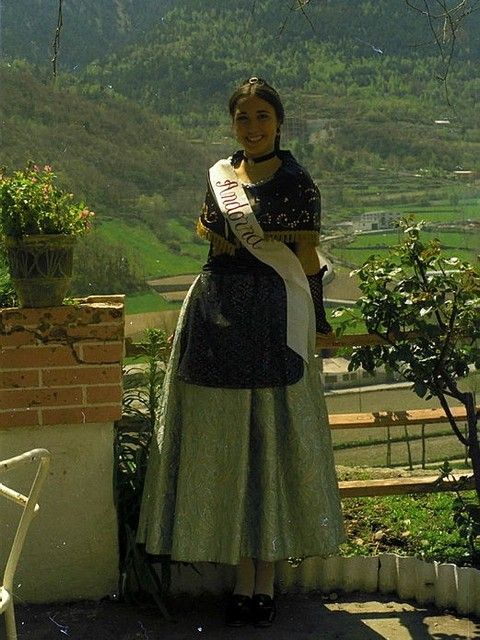 La representant andorrana, Neus Berruezo, que acabaria com a segona dama d'honor.