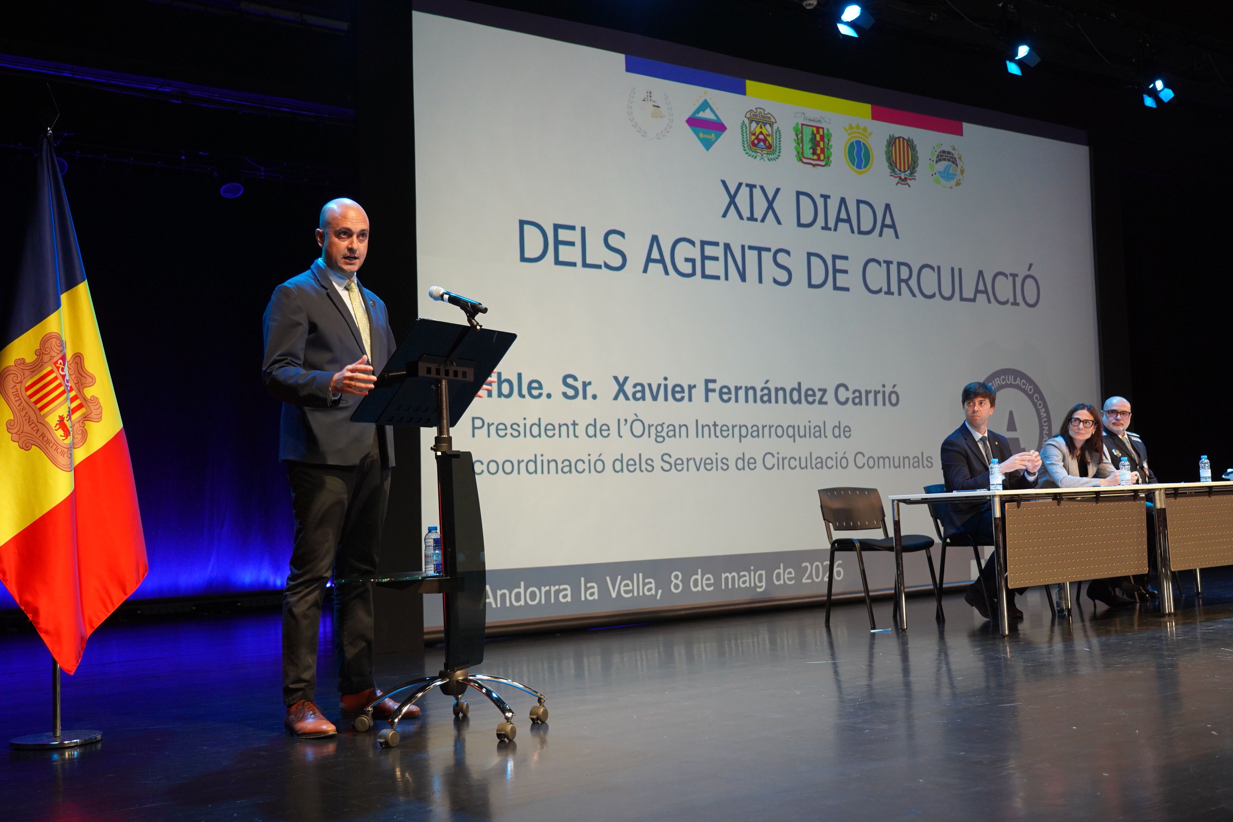 Discurs del president de la comissió interparroquial, Xavier Fernàndez.