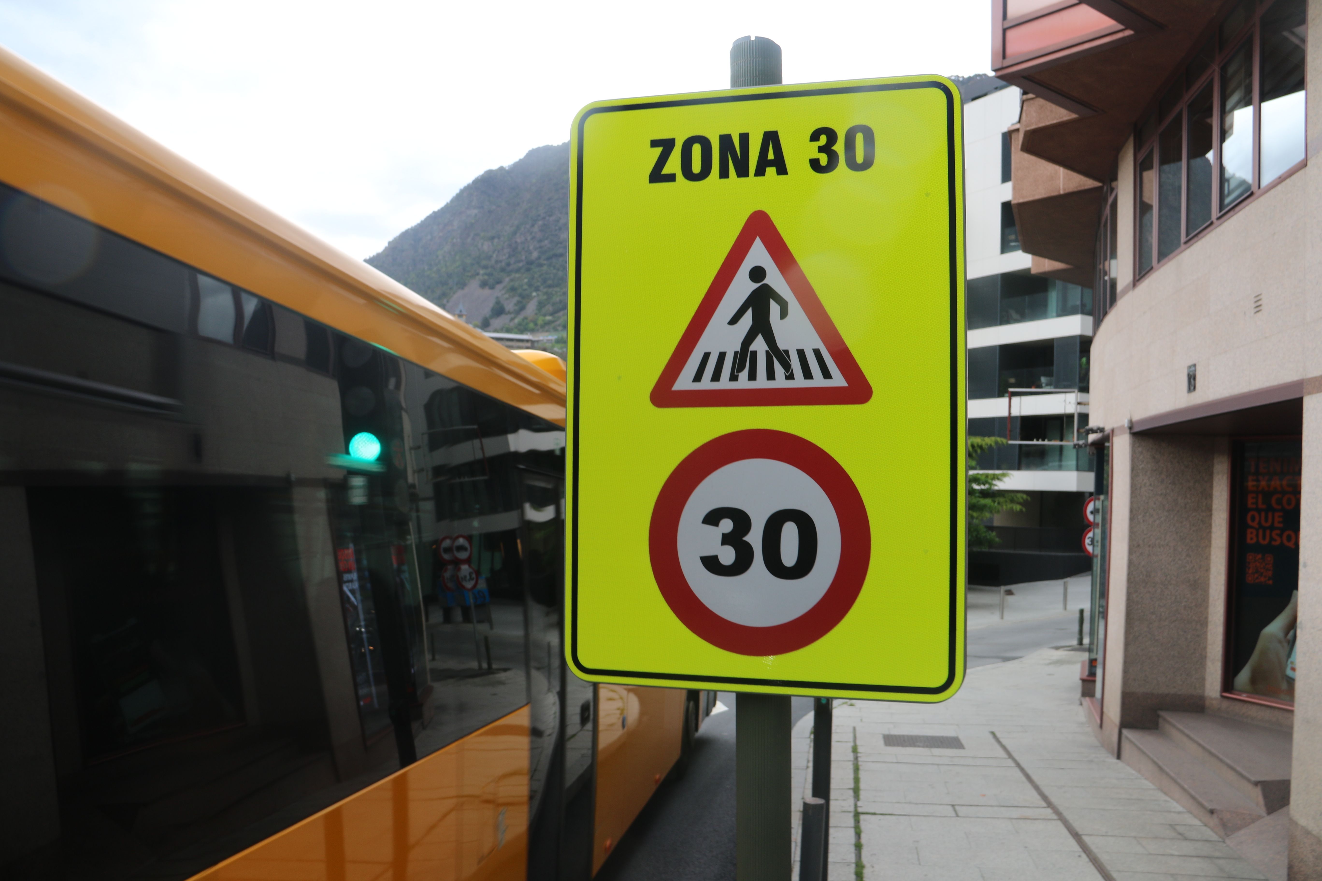 La zona està limitada a 30 quilòmetres l'hora.