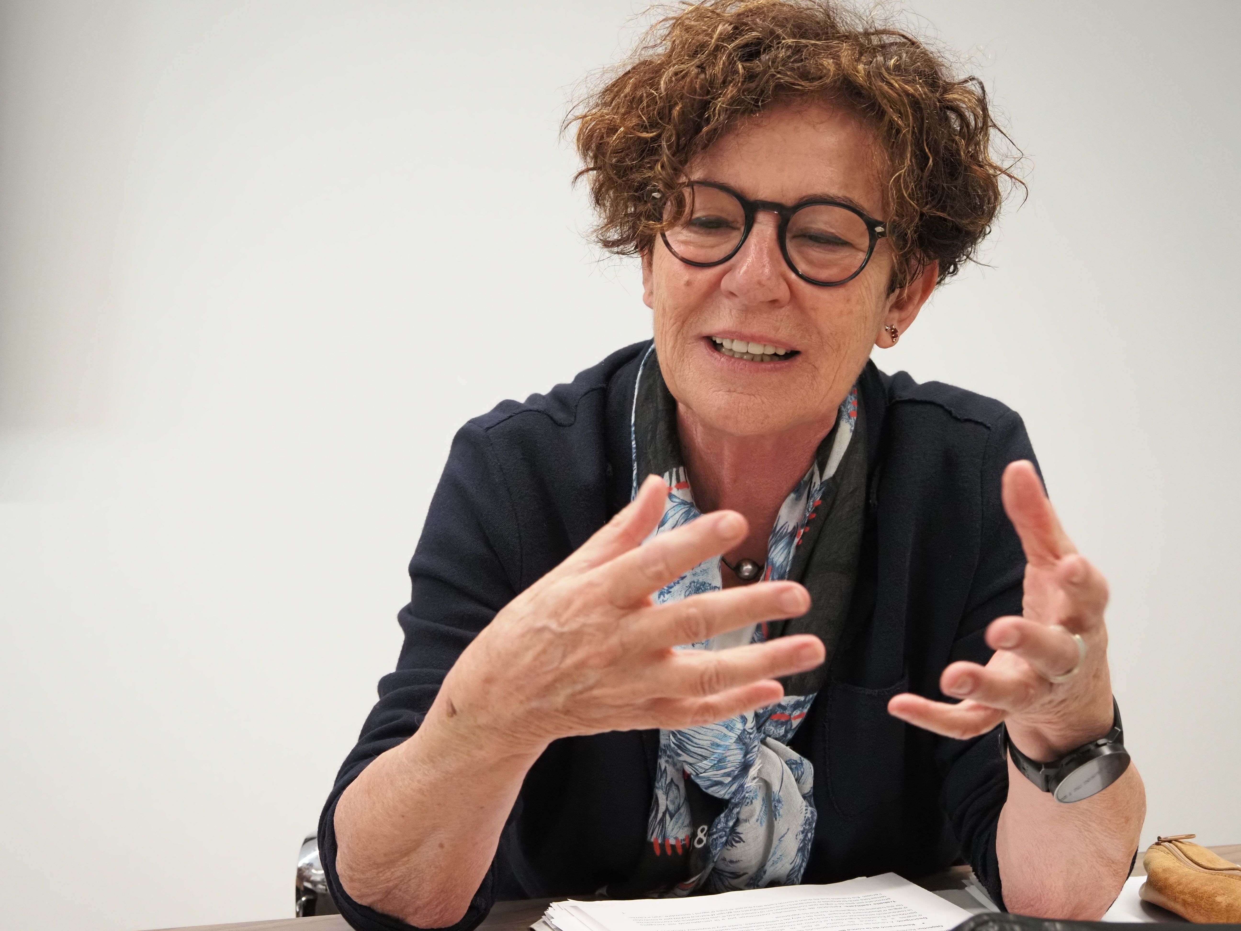 Magda Mata durant l'entrevista. // M. P.