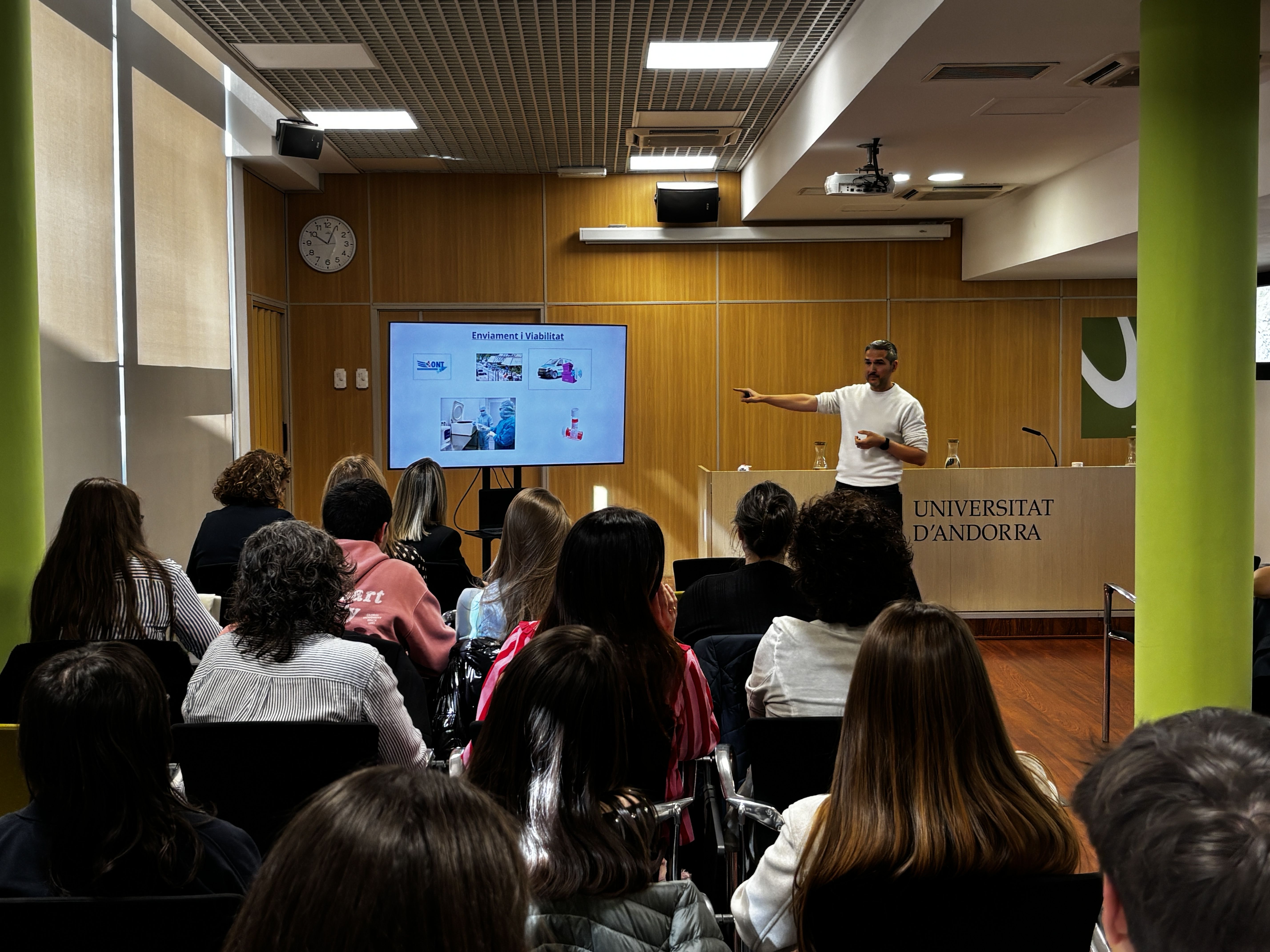 Una de les xerrades a l'activitat universitària d'aquest dimarts.