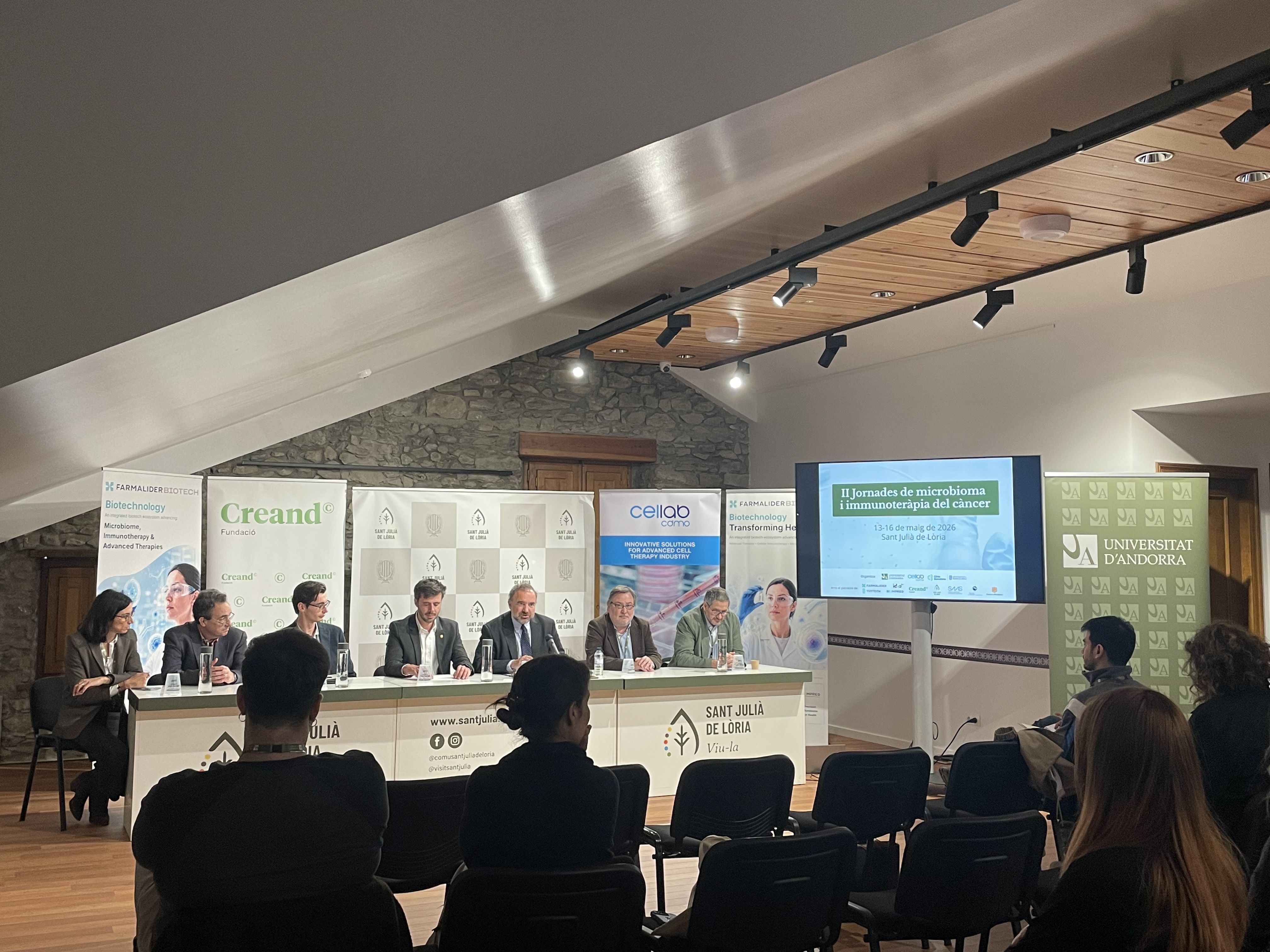 Inauguració de les II Jornades de Microbioma i Immunoteràpia del Càncer. Inauguració de les II Jornades de Microbioma i Immunoteràpia del Càncer.