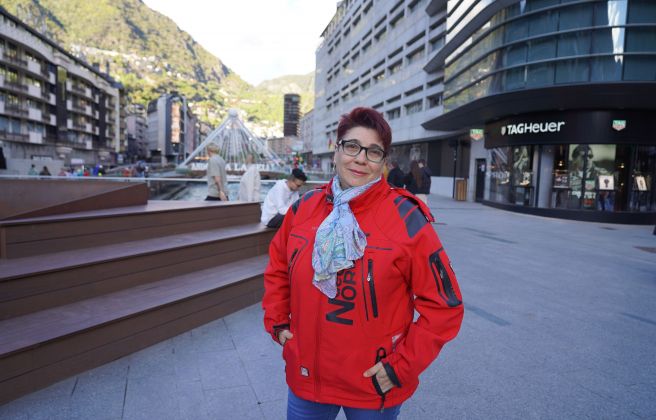La portaveu del Sindicat, Rebeca Bonache. 