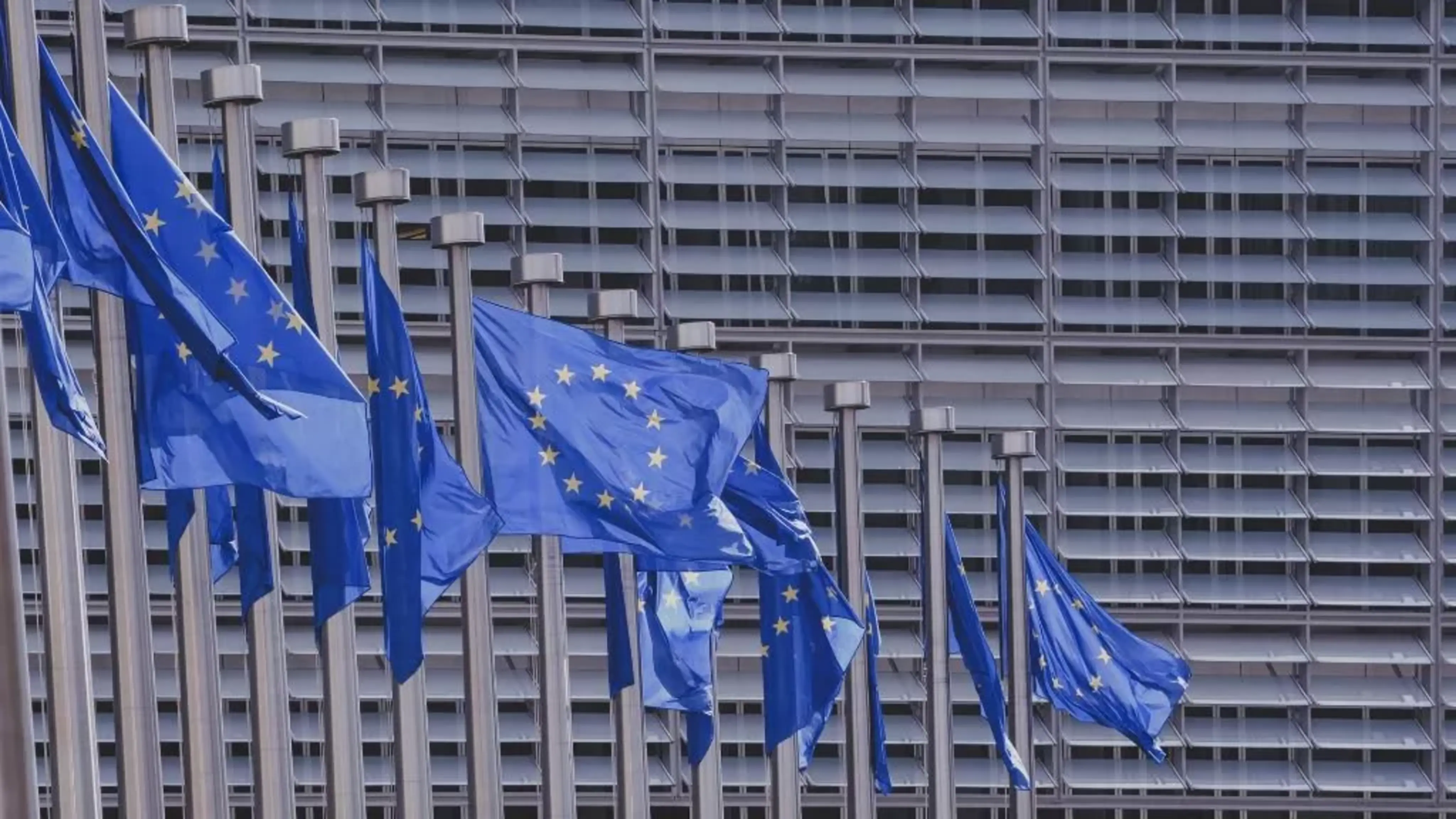 Banderes de la Unió Europea.