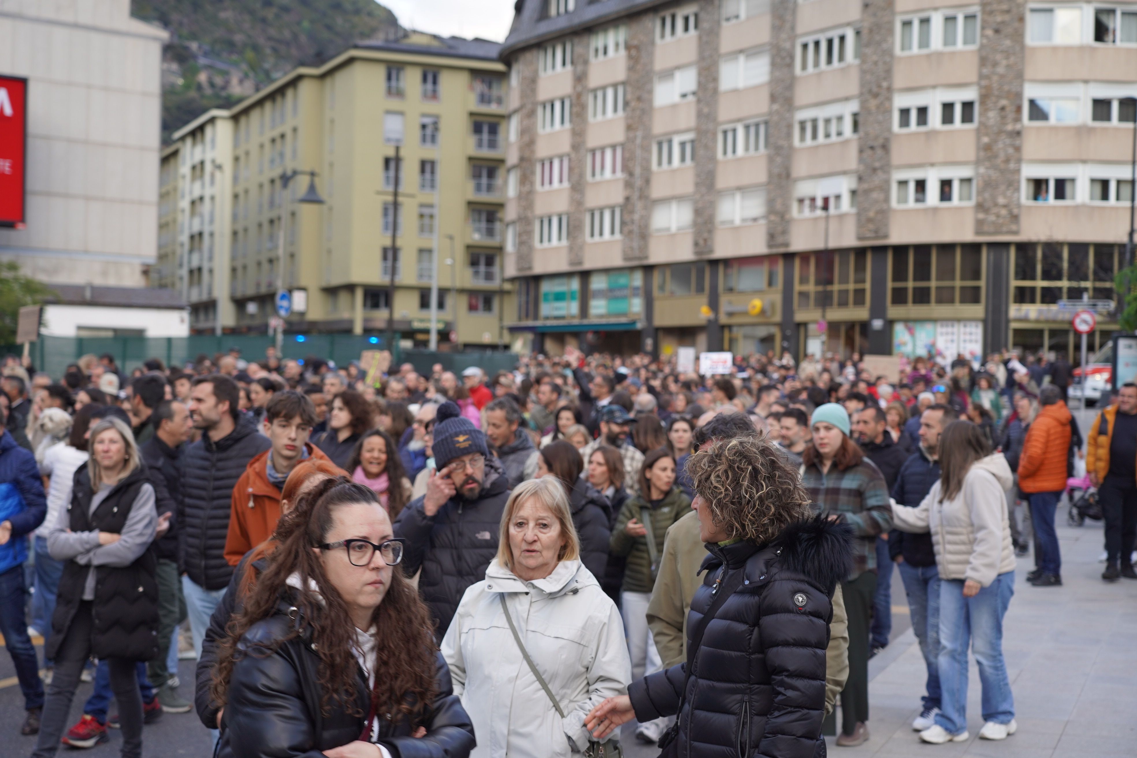 Un moment de la manifestació.