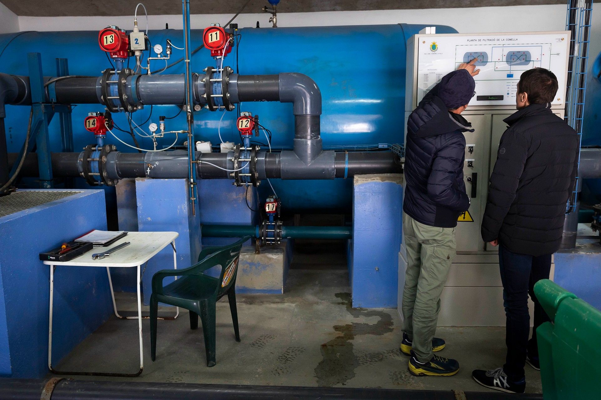 estació de tractament i filtració d’aigua potable (ETAP) de la Comella.