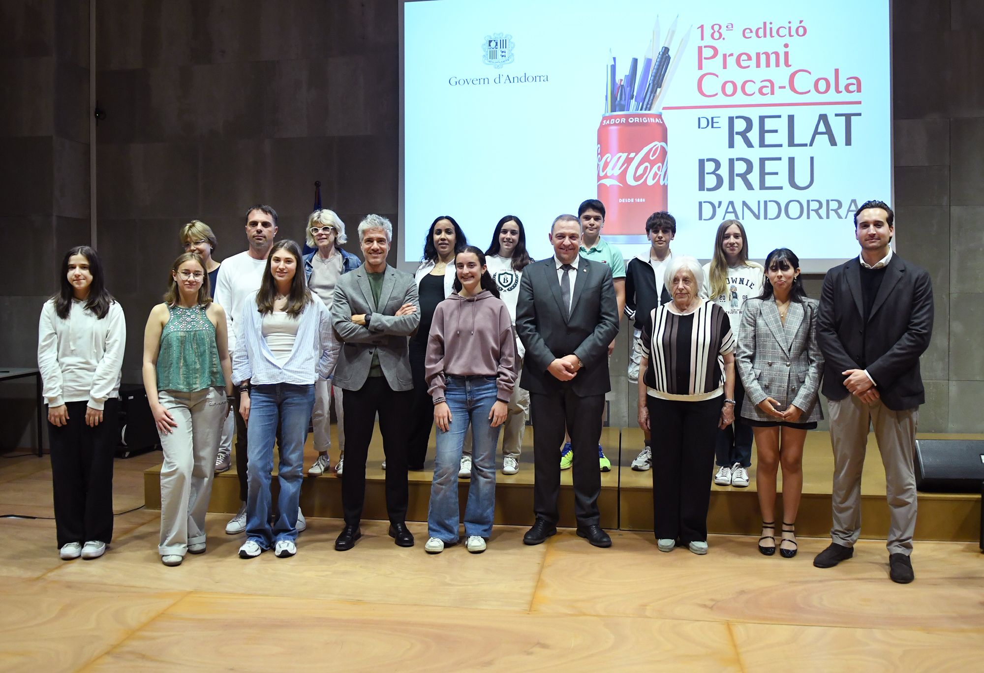 Educació fa entrega dels guardons de la 18a edició del Premi Coca-Cola de relat breu.
