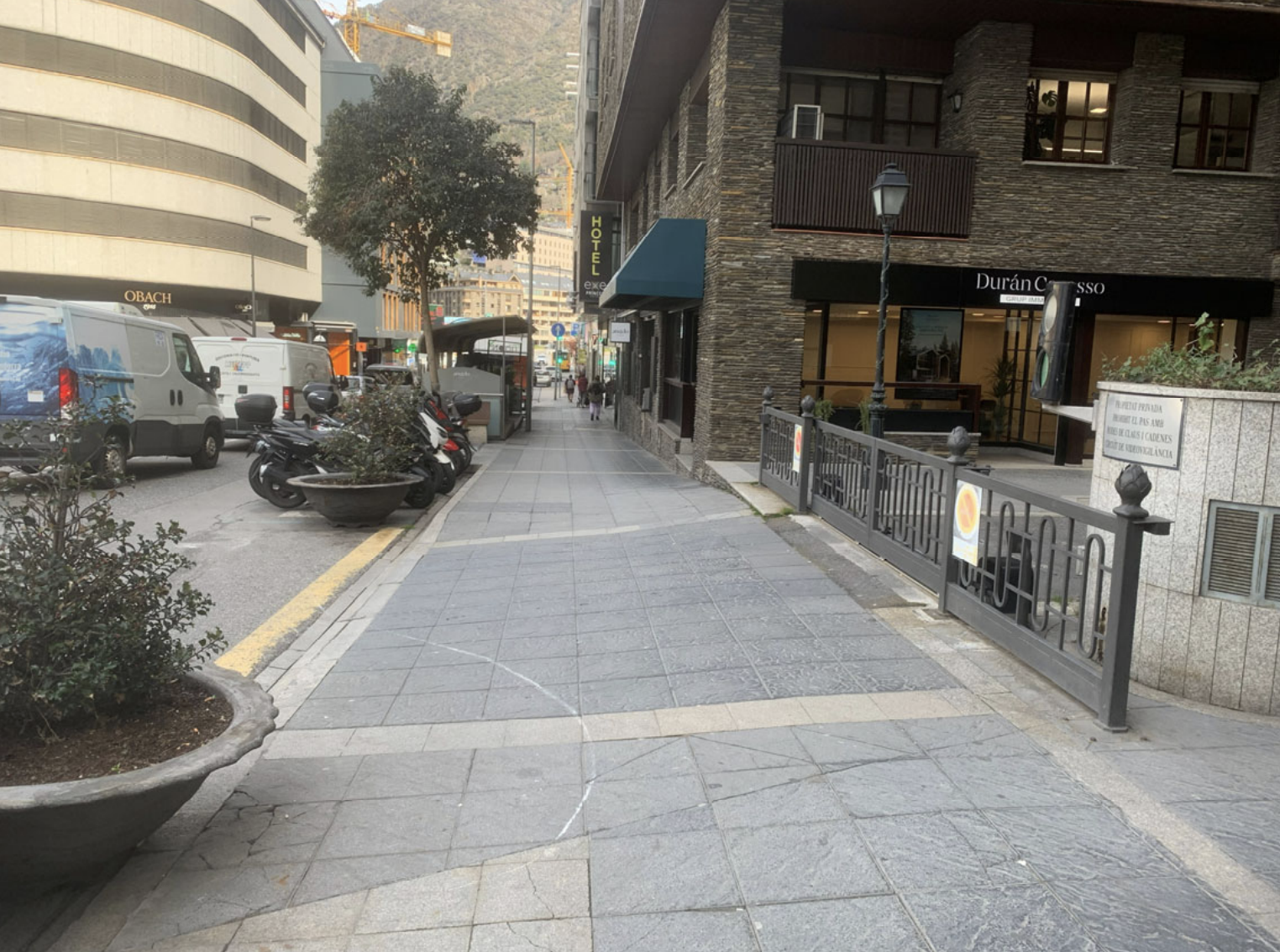 Tram del carrer de la Unió, en el moment de l’elaboració de la memòria del projecte.