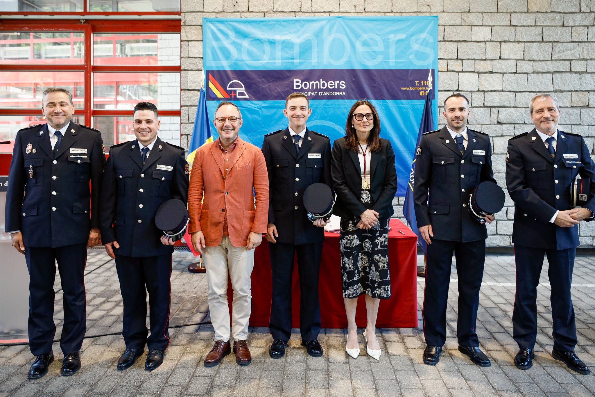 Jurament de la 37a Promoció del Departament de Prevenció i Extinció d'Incendis i Salvaments d'Andorra.