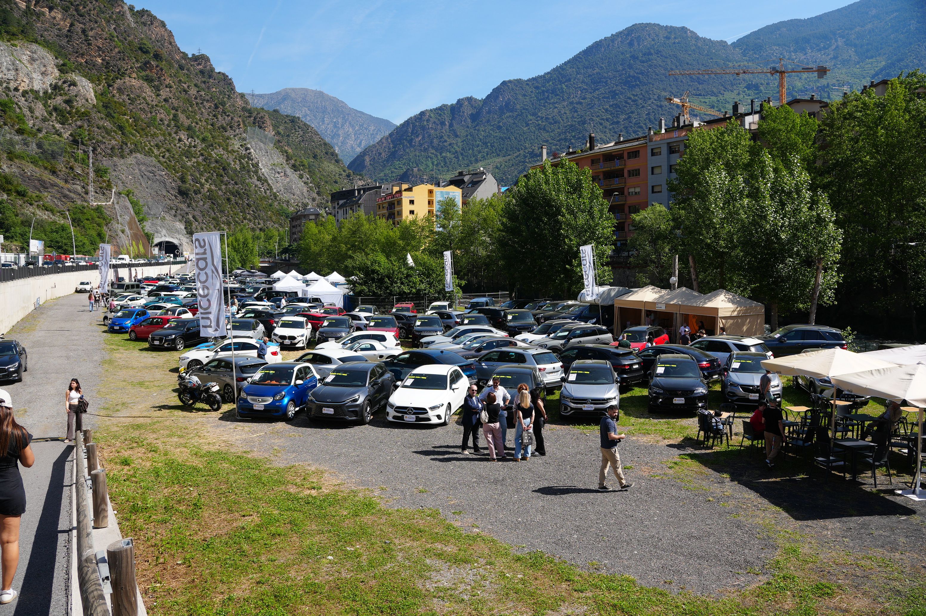 Una imatge de la fira de vehicle d’ocasió aquest cap de setmana.
